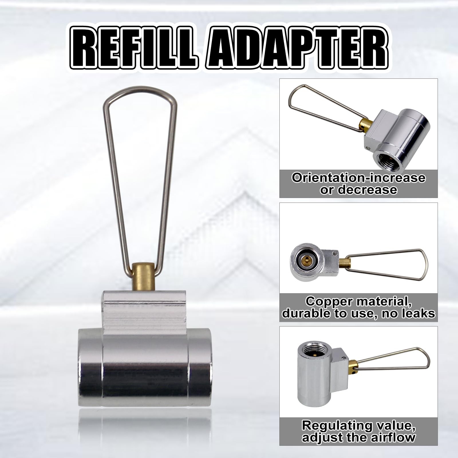 Gas Refill Adapter Kit for Camping Stoves – EN417 Lindal Valve Canister Refil…