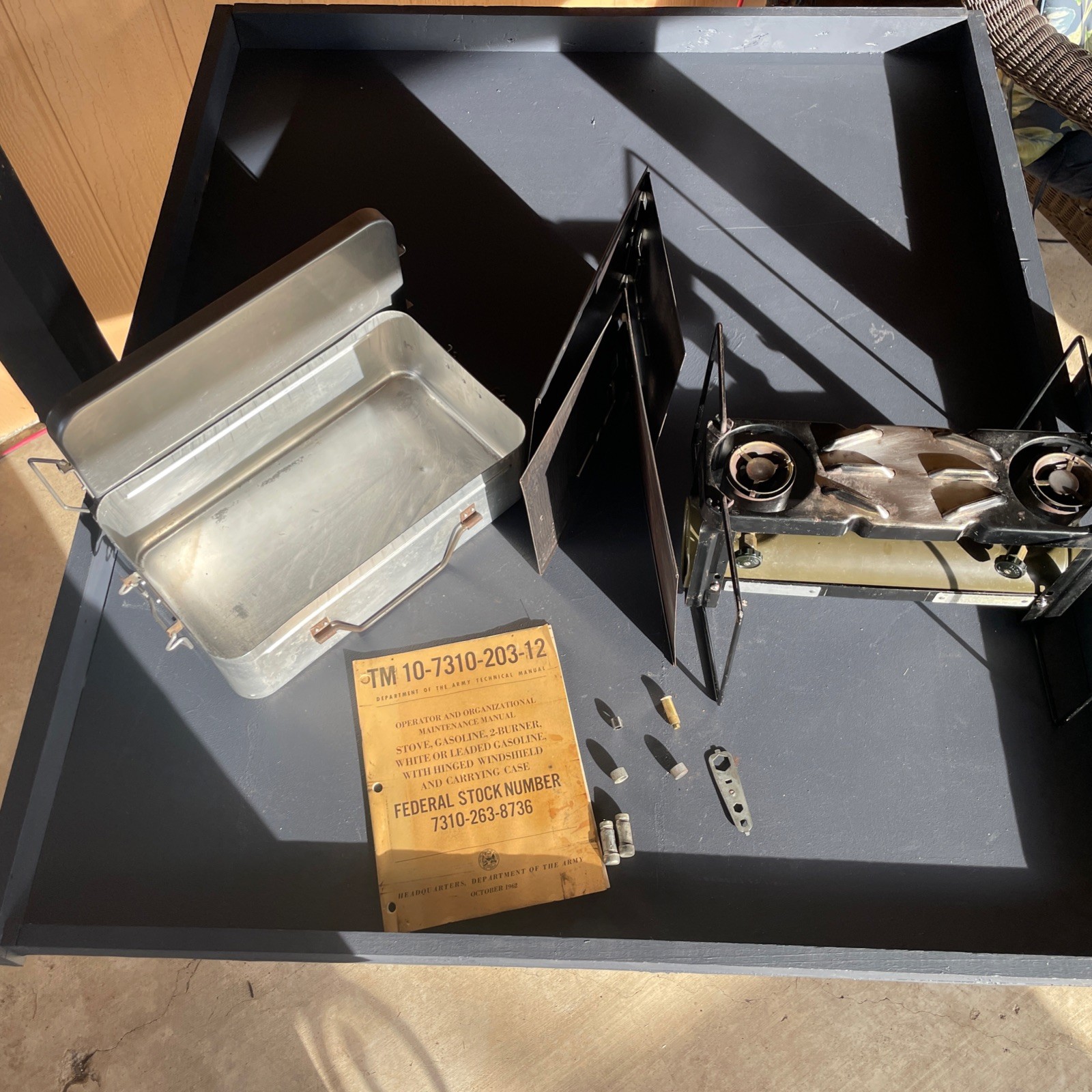 Vintage Coleman Camp Stove Model 5 2 Burner Military