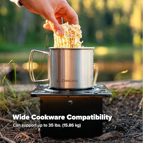 Compact Folding Camp Stove – Lightweight Steel for Camping, Backpacking, Hiking,