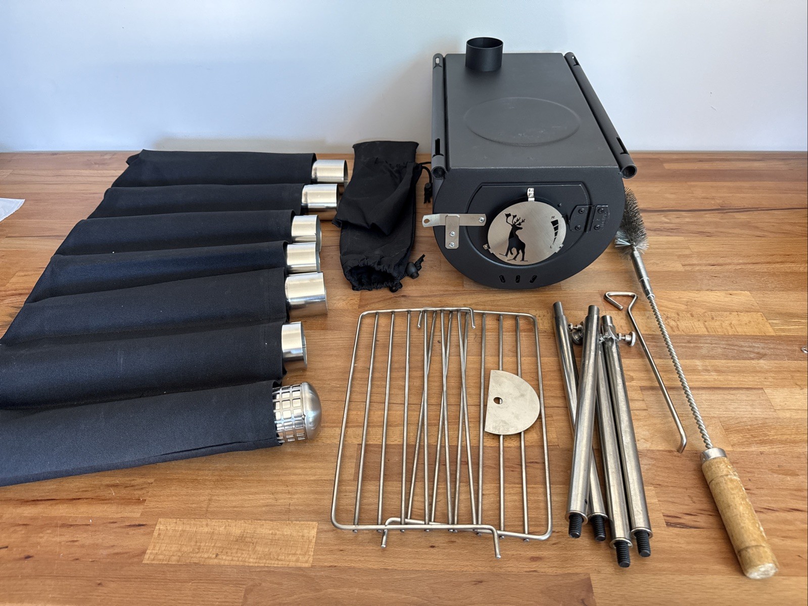 Us Stove Ccs14 Caribou Backpacker Portable Camp Stove 14 Inch Black Small