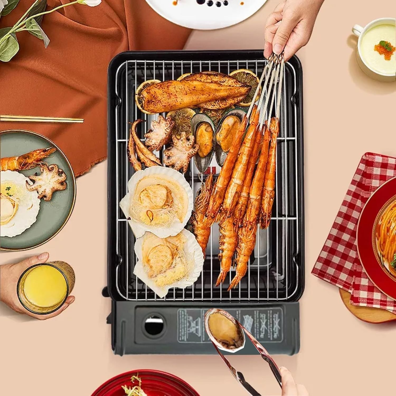 Compact Portable Butane Grill Stove with Carry Case – Ideal for Outdoor Cooking