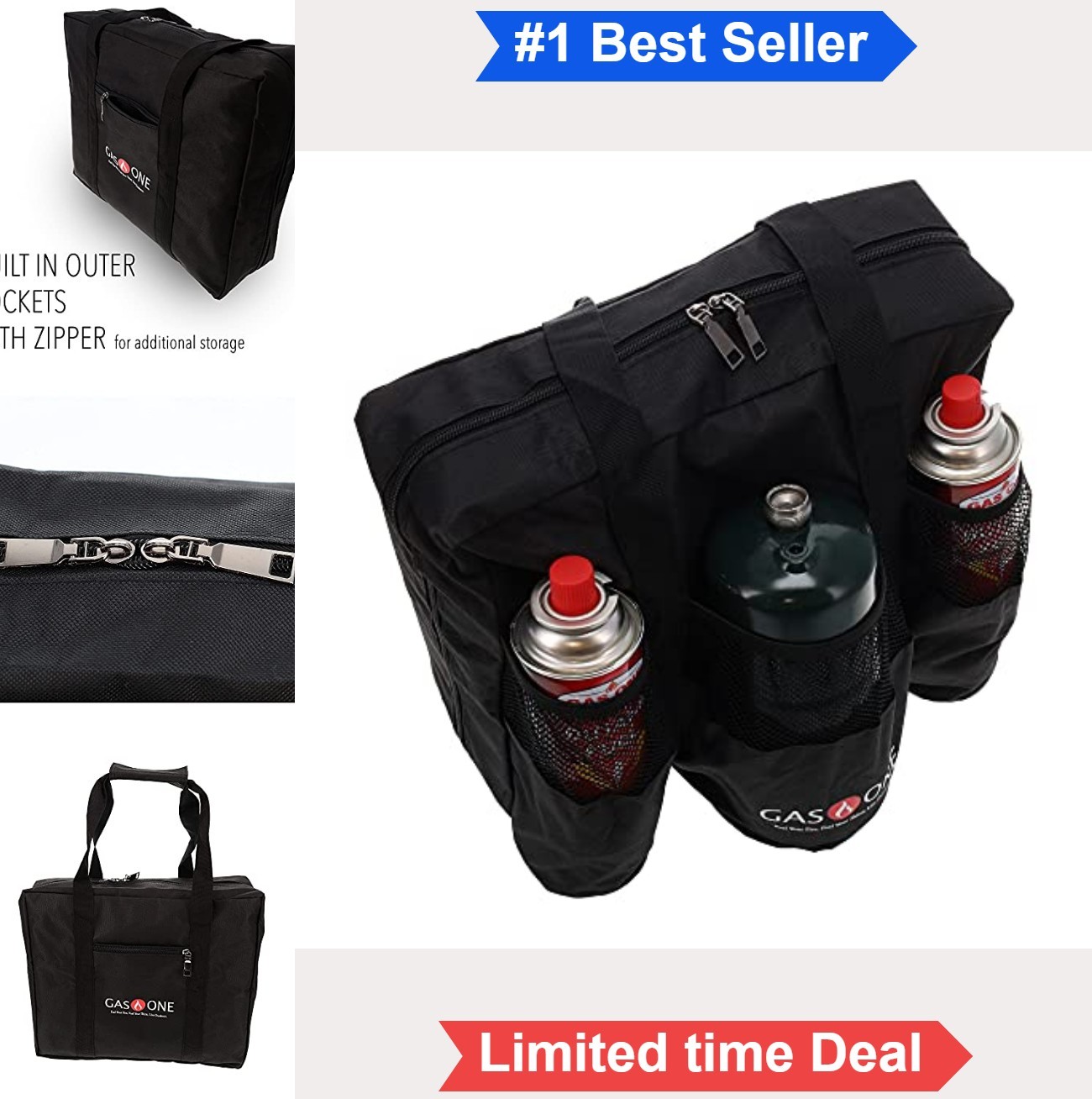 Camping Stove Carry Bag Universal Fit 13.5×11.5×4.25 Inch Heavy Duty Weather