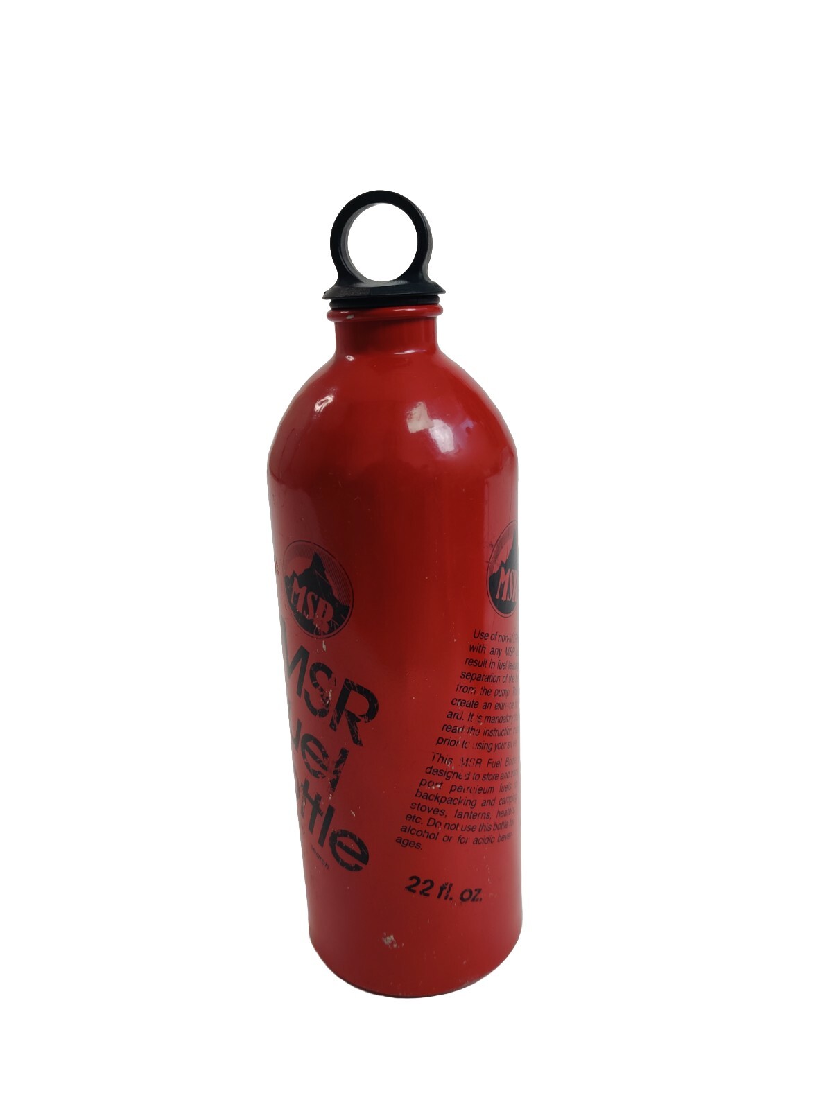 MSR Red Fuel Bottle 22oz Mountain Safety Research for Camp Stoves Usa Made