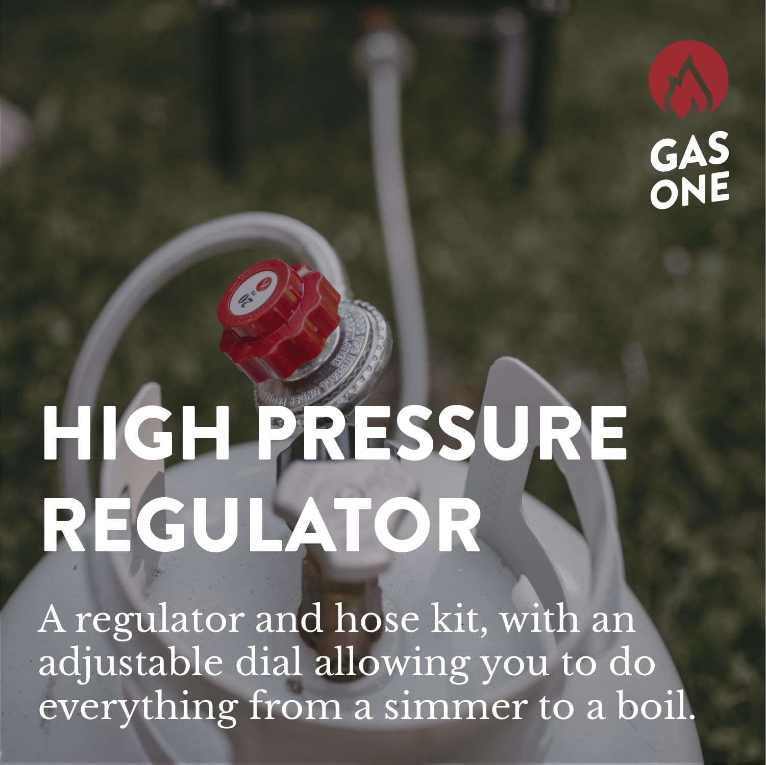 4FT 0-20PSI Adjustable High Pressure Propane Gas Regulator with Hose BBQ Grill