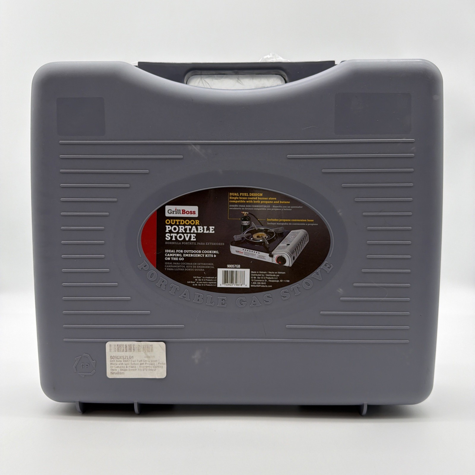 New Grill Boss 90057GB Silver Dual Fuel Butane & Propane Portable Outdoor Stove
