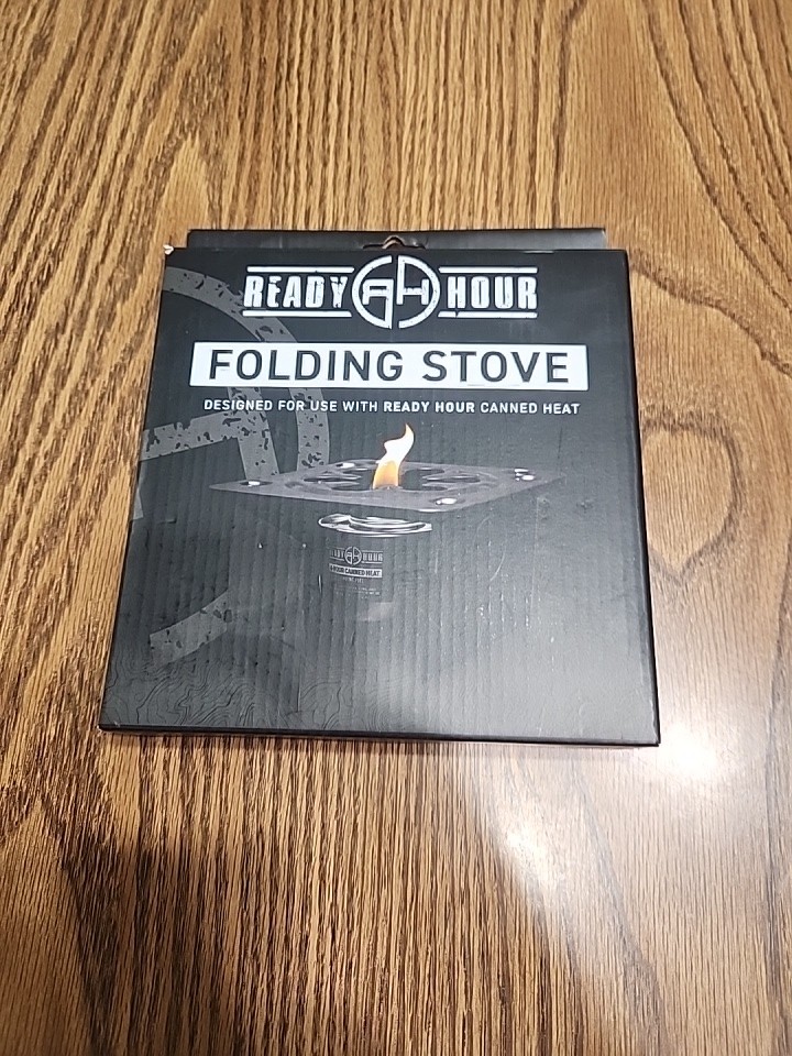 Ready Hour Folding Stove Portable Emergency Survival Camping Steel Stove Black