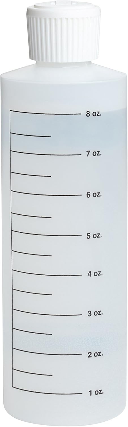 Vargo Alcohol Fuel Bottle | 8 oz. Capacity | HDPE Plastic 8.5 Ounces, White