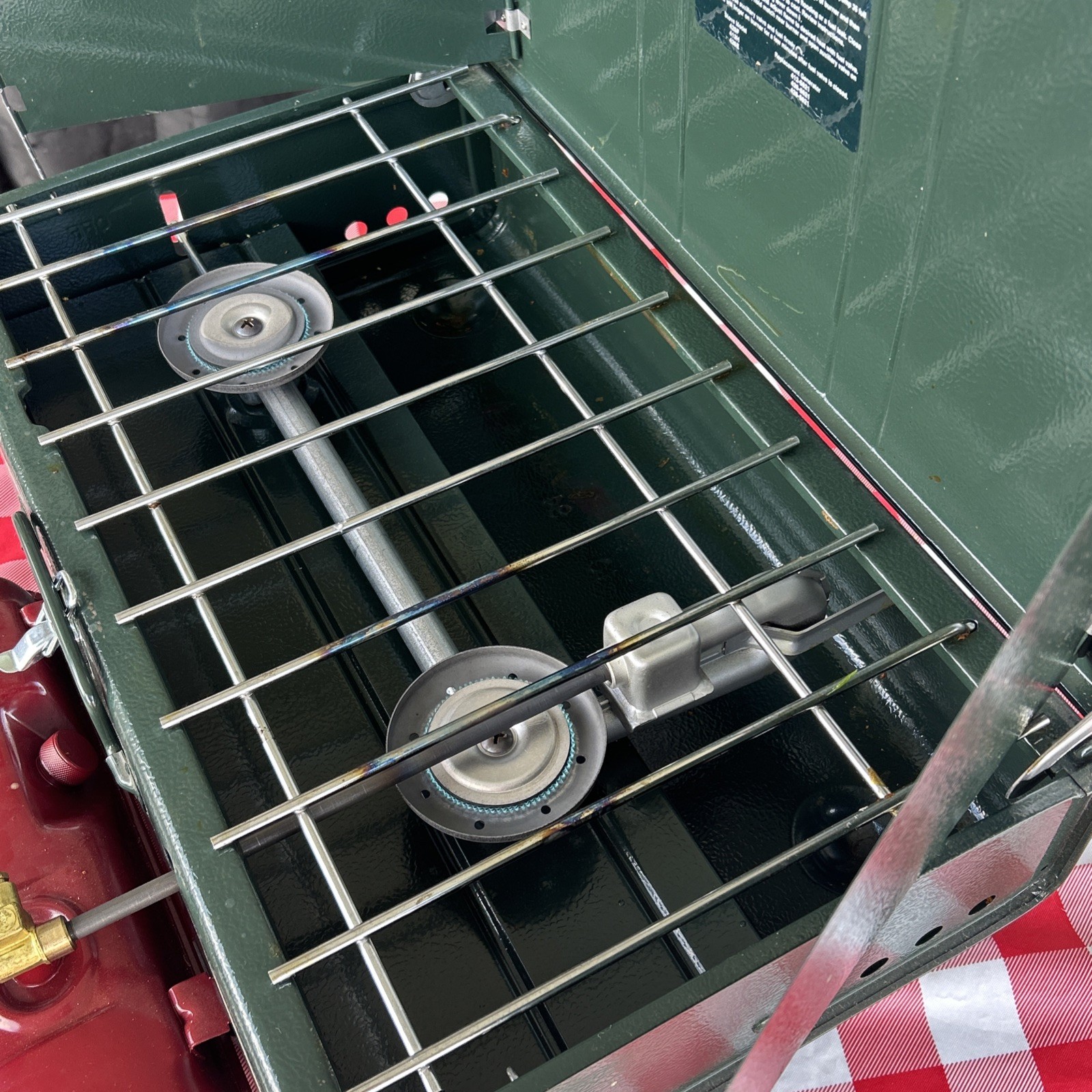 Coleman 413H Powerhouse Dual 2-Burner Gas Camp Stove Date 10/94