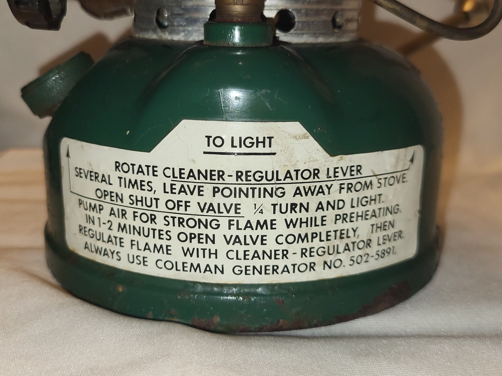 VINTAGE 502-700 COLEMAN KEROSENE SPORTSTER SINGLE BURNER STOVE WICHITA USA 9/78