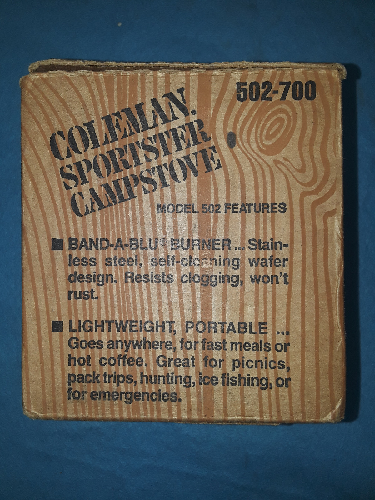 Vintage Coleman Sportster Stove 502-700 (manuf. 2/81)
