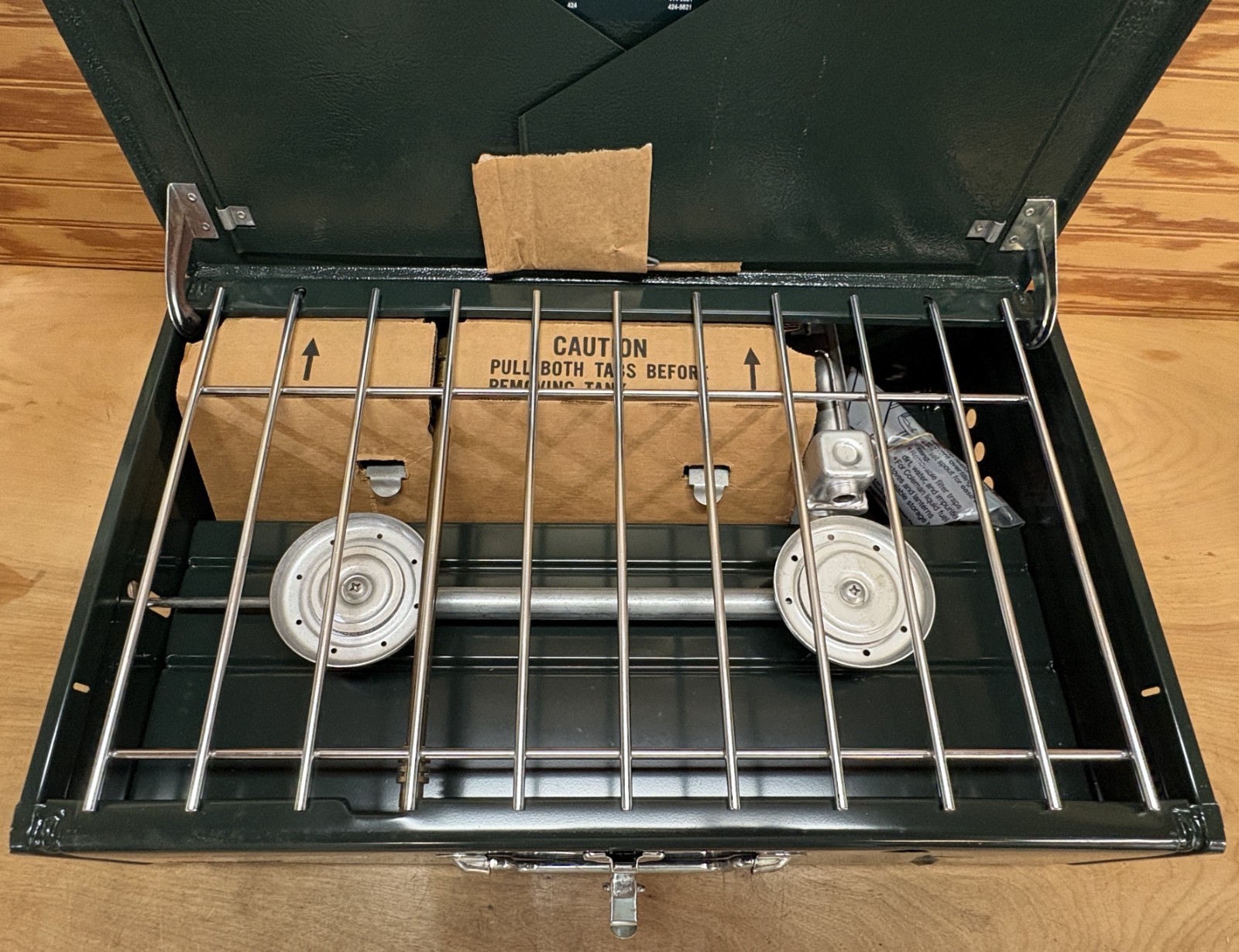 Vintage Coleman Powerhouse 414-700 Dual Fuel 2-Burner Camp Stove Made in USA