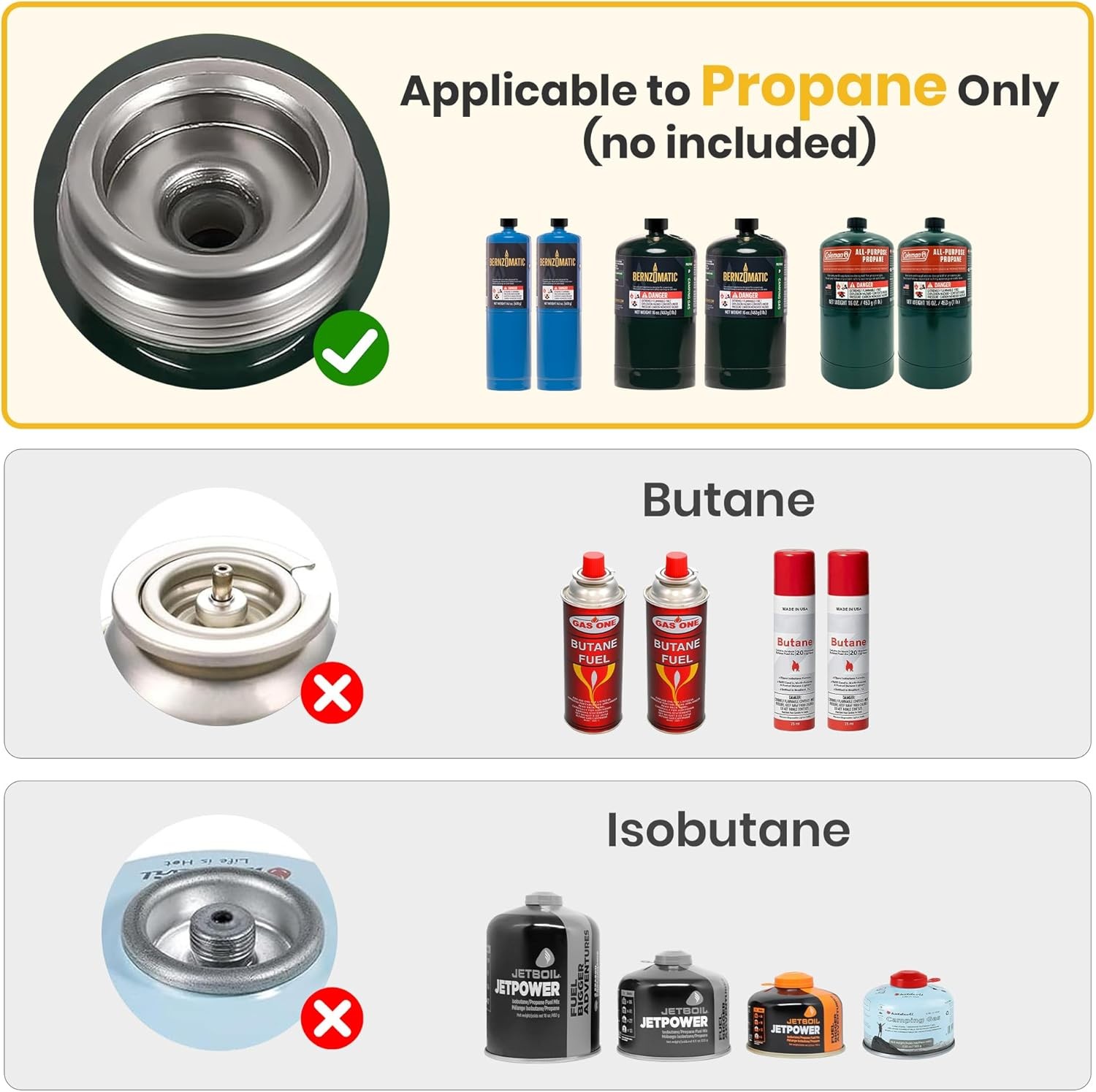 Camp Stove Propane, 2 Burner Folding Propane Camping Stove with Carrying Bag, Ad