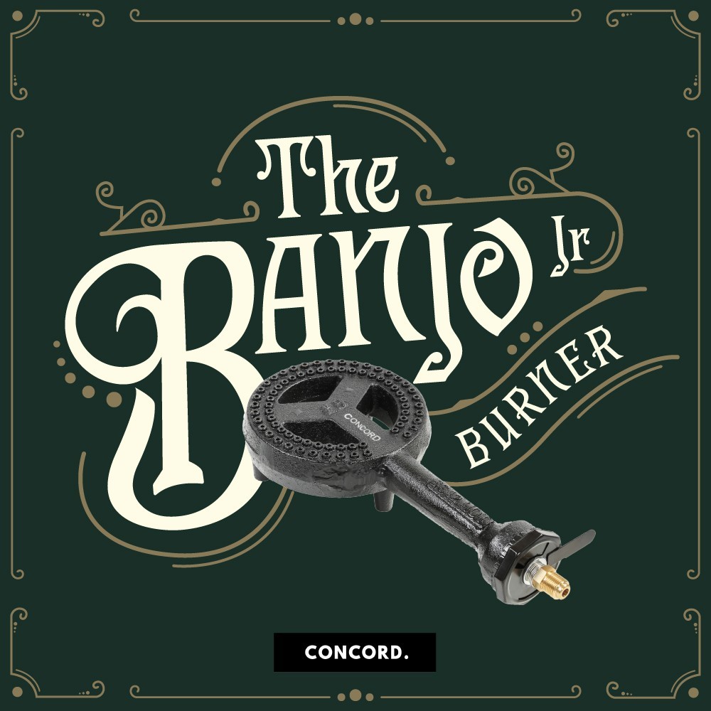CONCORD 6″ High Pressure Banjo Jr Burner Head