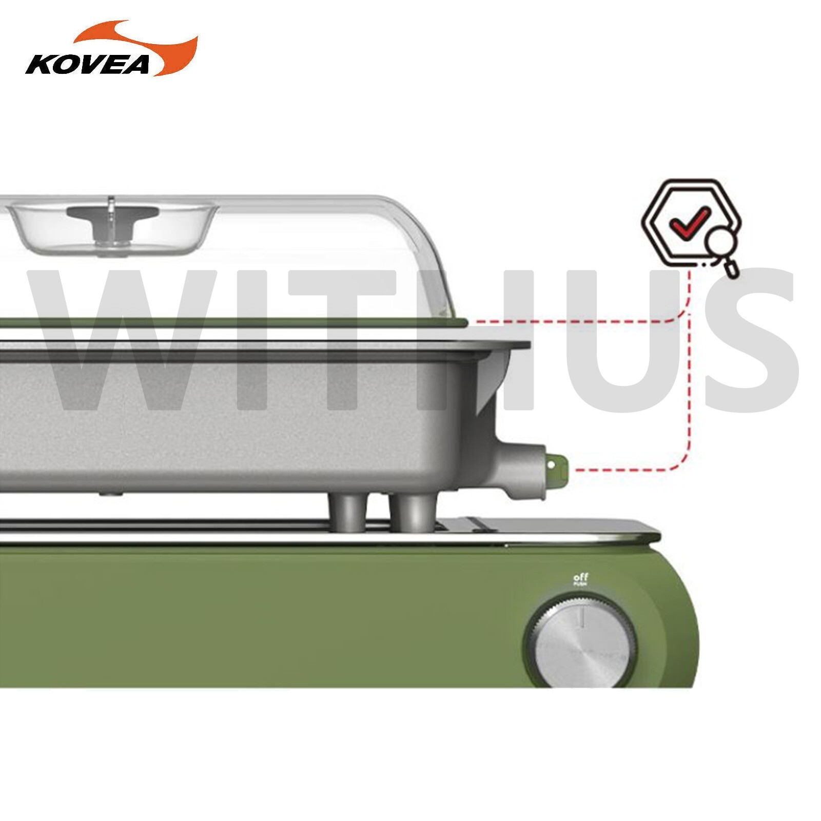 KOVEA Guibada CERAMIC 3WAY All-in-one Olive green Multi Stove Grill & Carry Bag