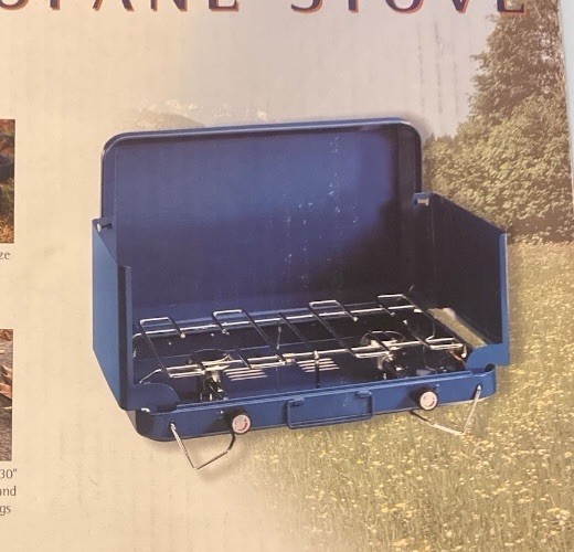 Greatland Twin Burner Propane Stove w/2 Burners 5000 BTU Foldable NEW Old Stock