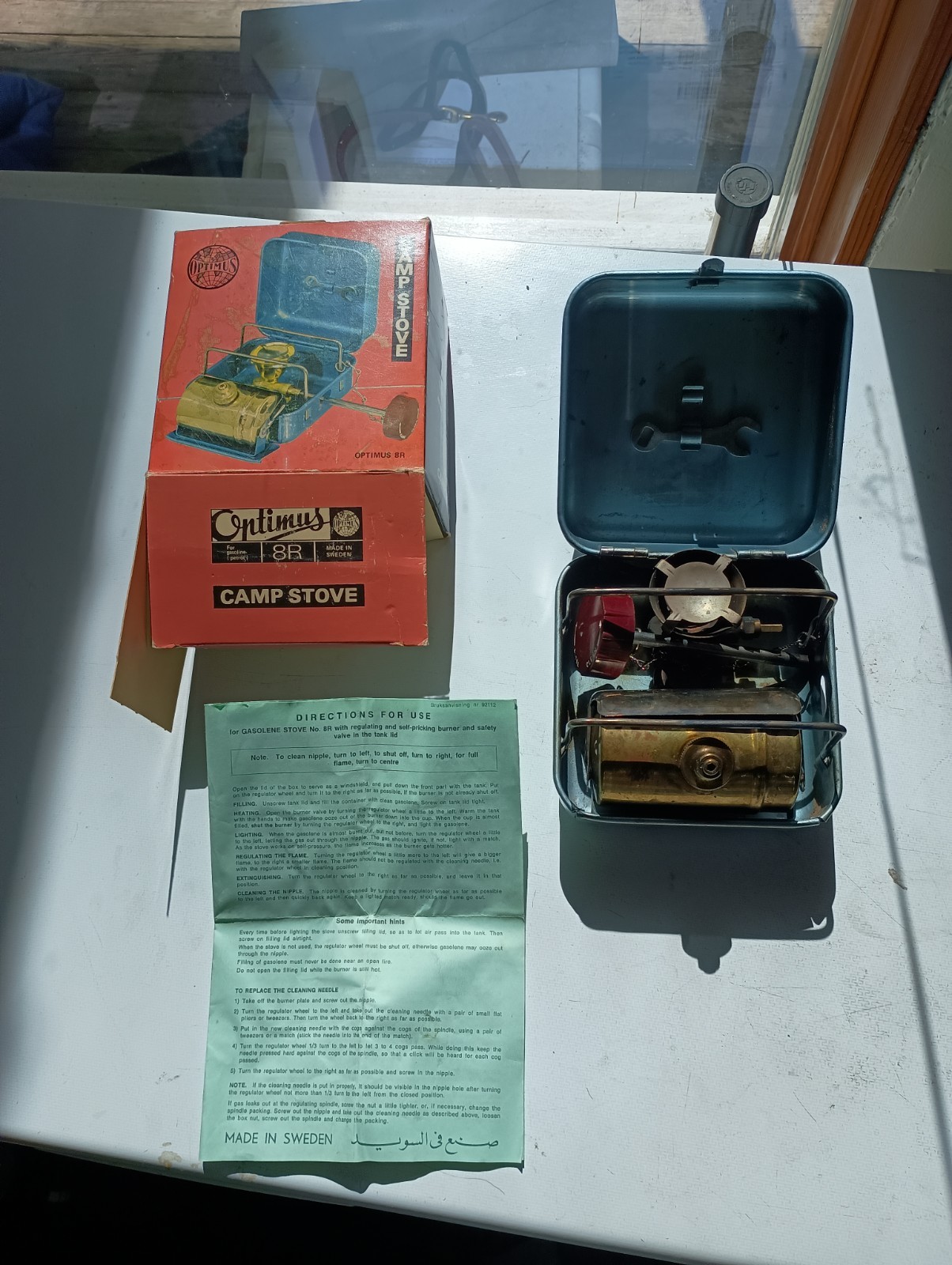 Vintage Optimus 8r Stove In Original Package