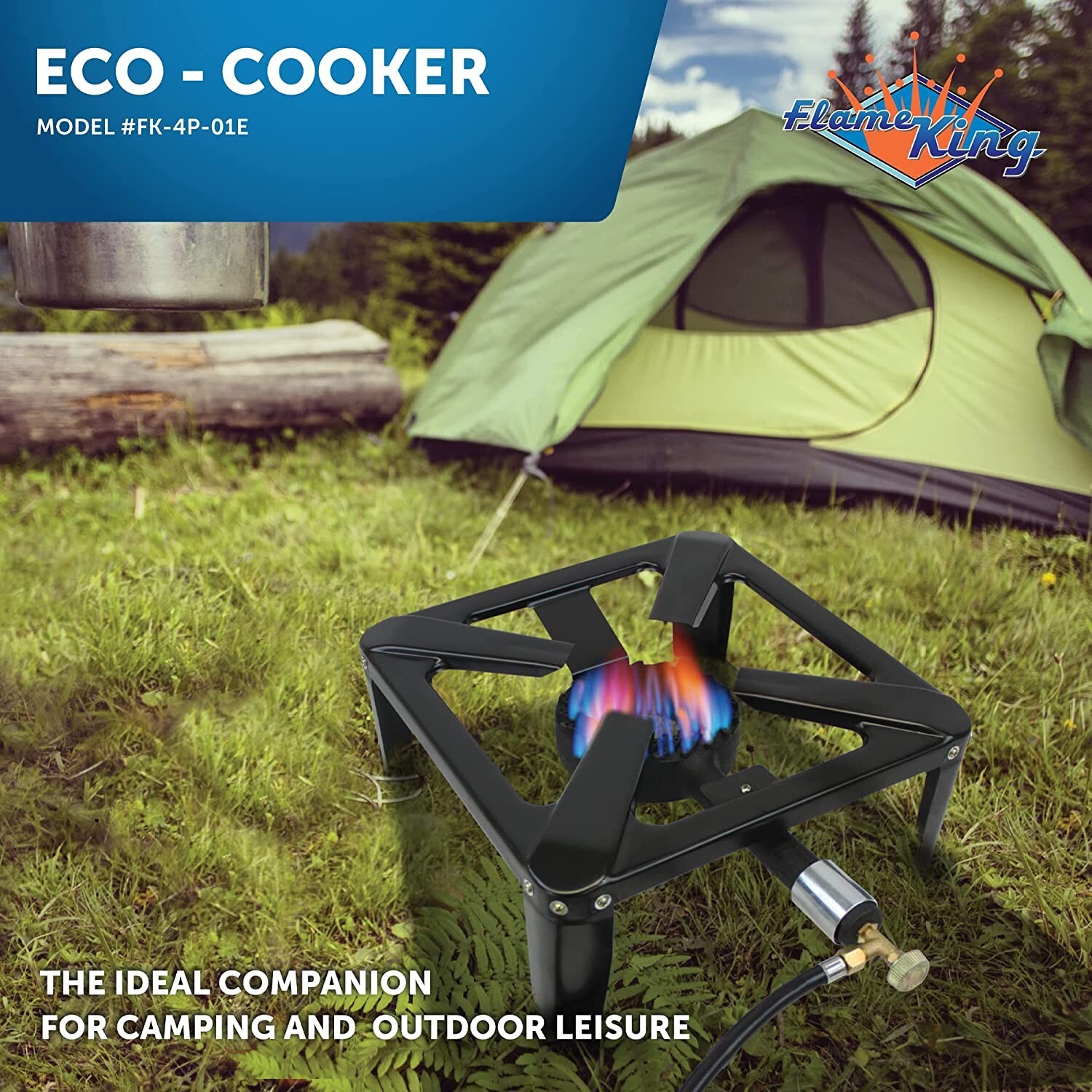 120,000 BTU, 0-20 PSI, Turkey Fryer Single Propane Burner Outdoor Cooker