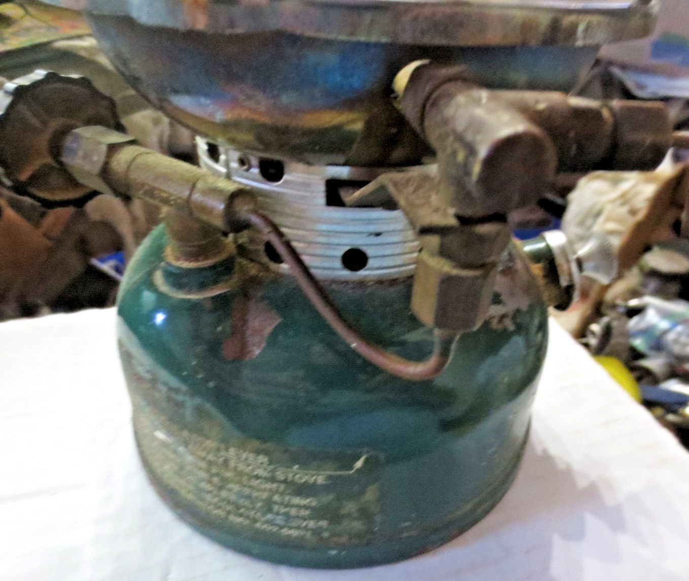Vintage Coleman Sportster 502 Single-Burner Camping Stove Dated 12/1976 Untested