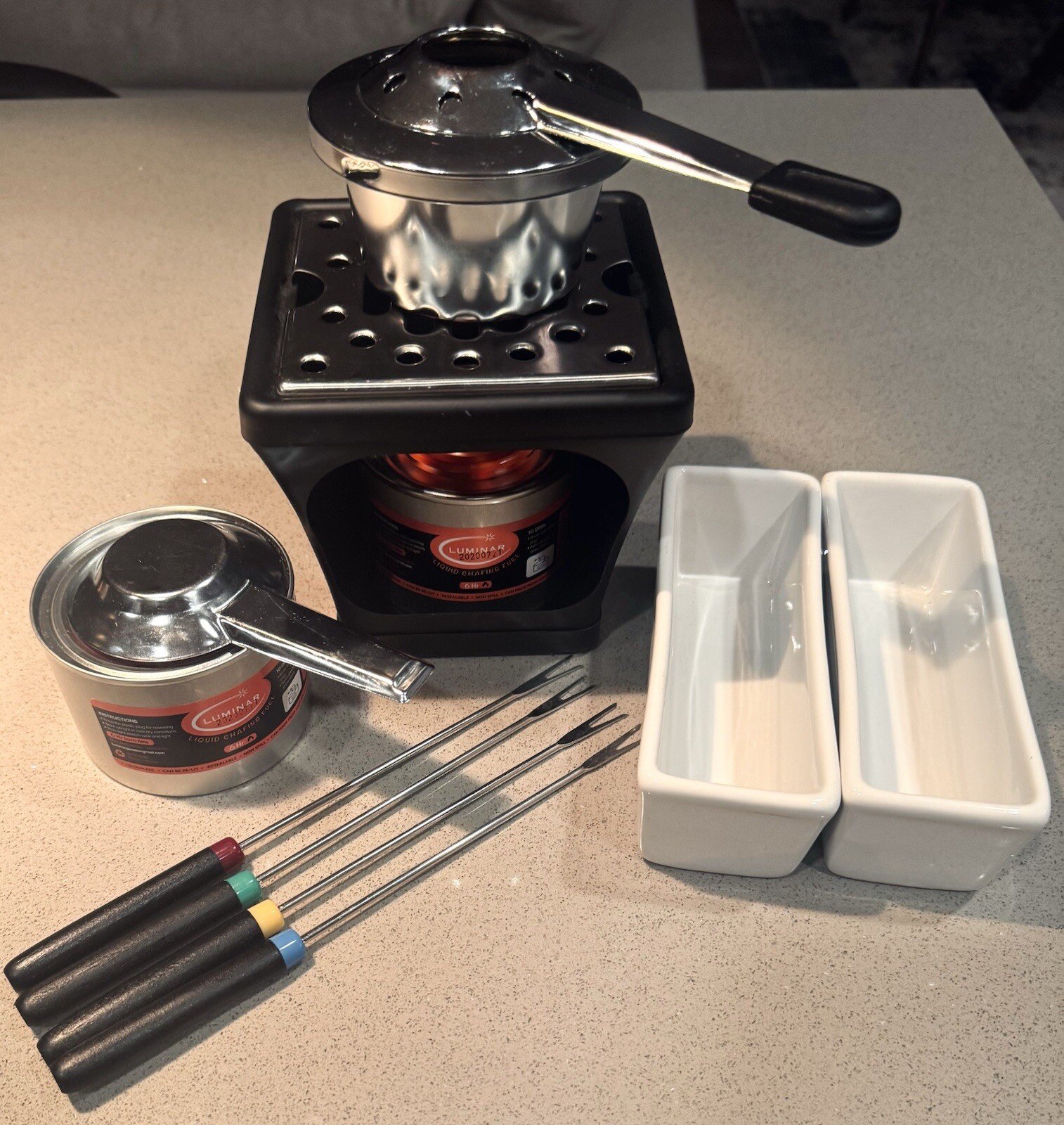 Casamoda S’MORES MAKER Indoor/Outdoor Set + 2 cans fuel! (Not usually included)