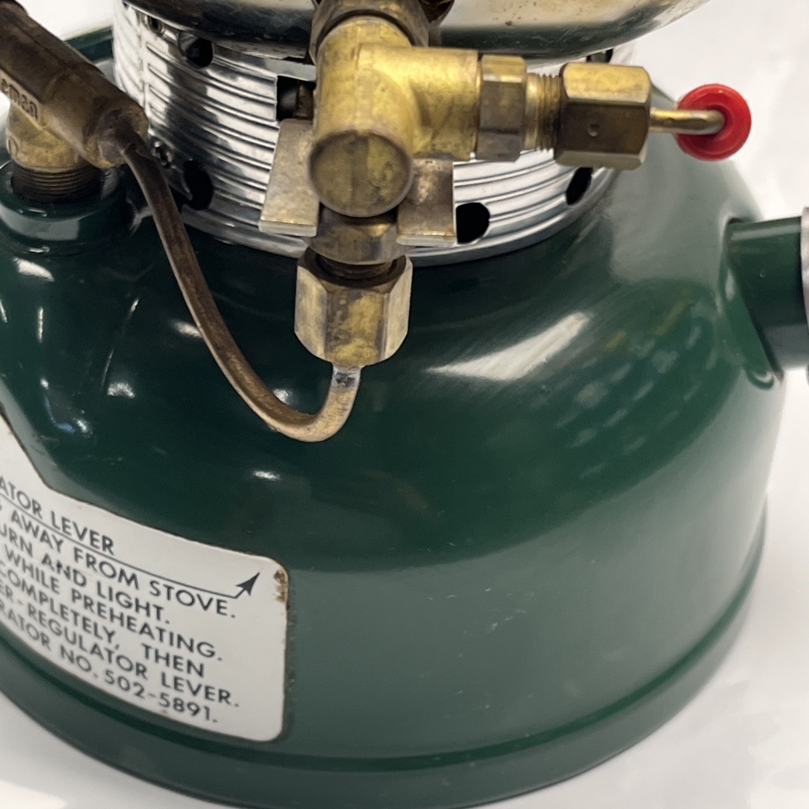 Vintage Coleman 502 Green Single Burner Camp Stove Tested Works