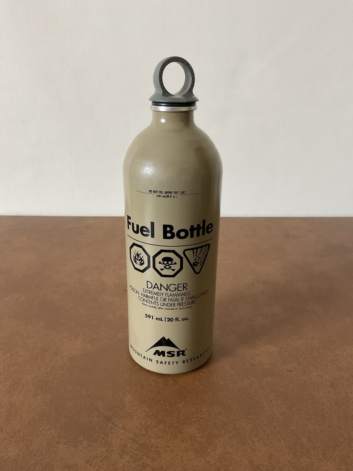 MSR Tan Fuel Bottle 591ML – 20 oz Mountain Safety Research