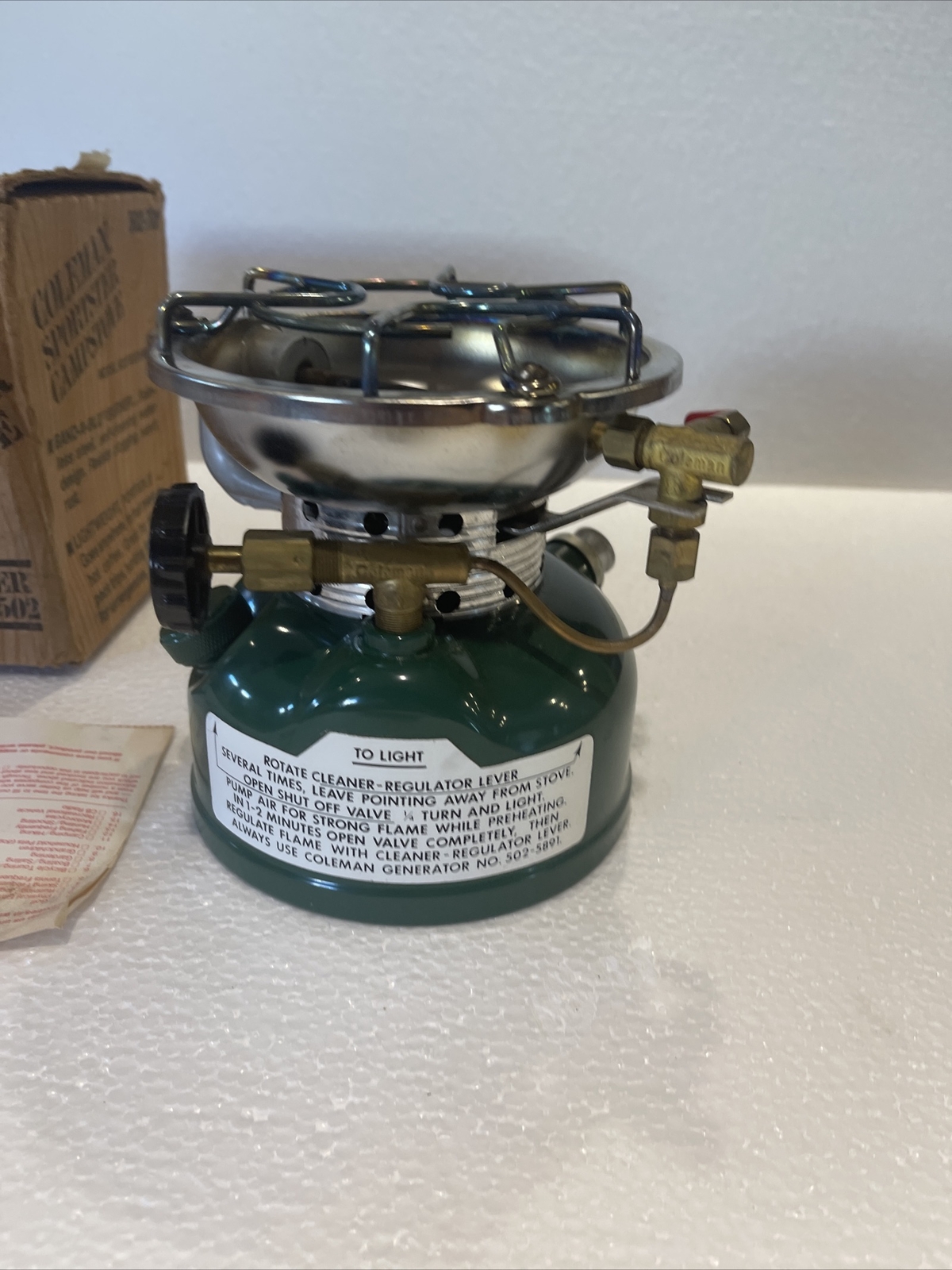 Coleman 502-700 Sportster Campstove. In Original Box