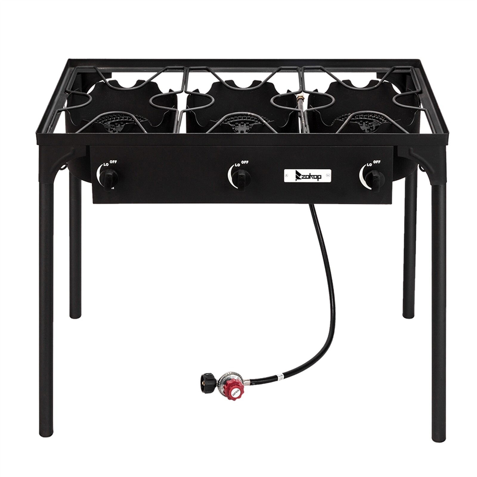 225,000 BTU 3-Burners Outdoor Stove Propane Cooking Gas Cooker BBQ Grill Camping