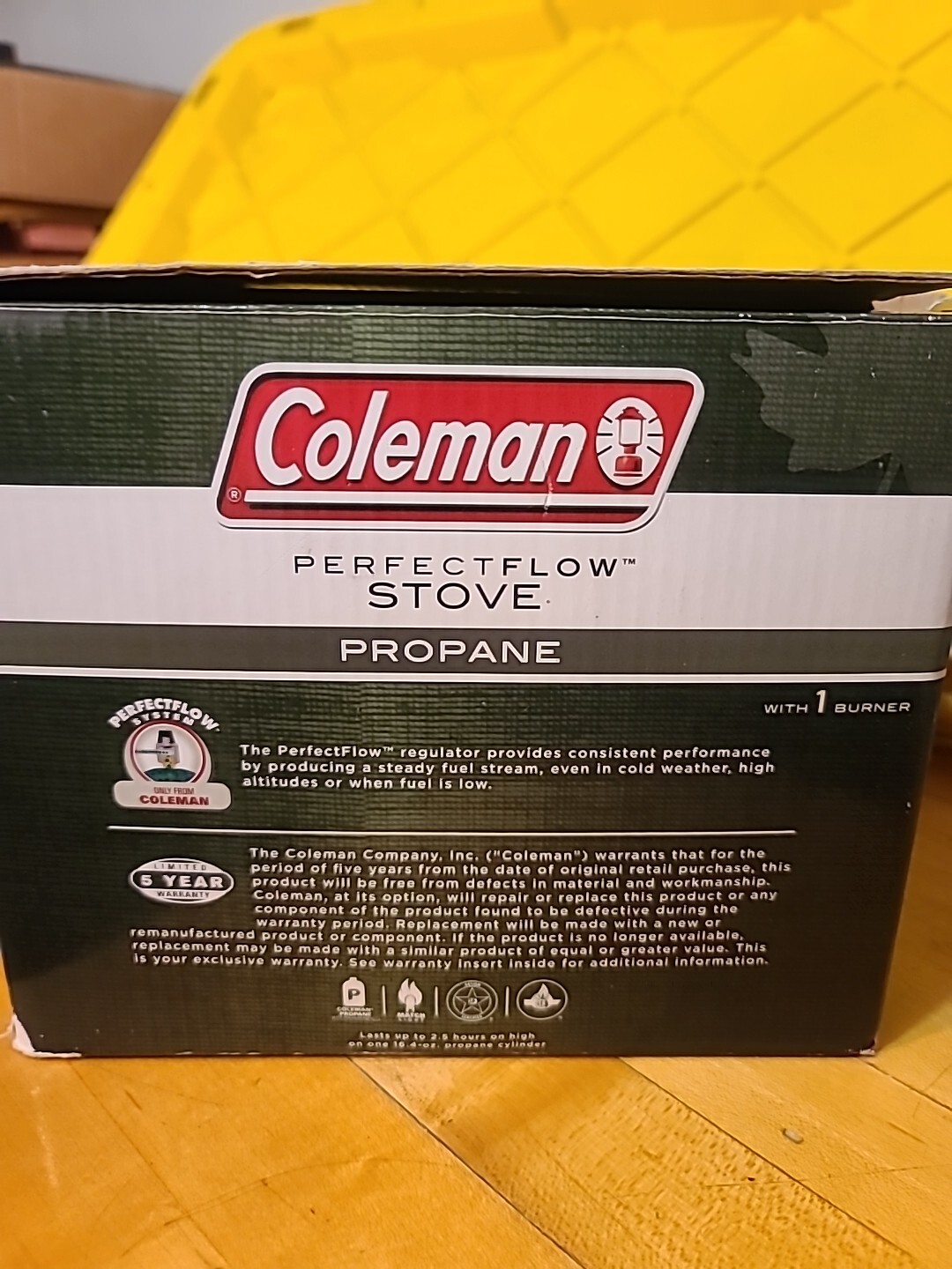 Coleman PerfectFlow 1-Burner Propane Stove Pressure and Heat Control New Camping