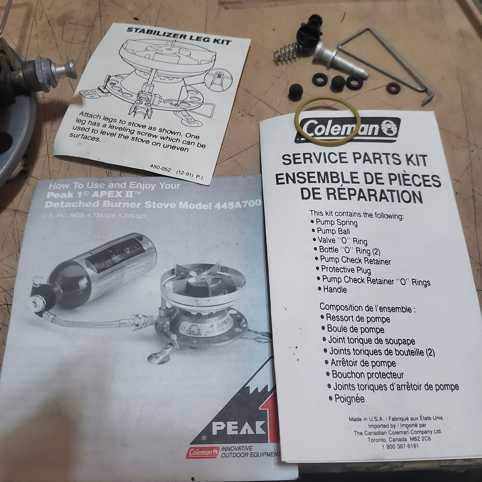 Peak 1 Stove USA COLEMAN APEX II 445A700 Dual Fuel Camping Backpack Stove