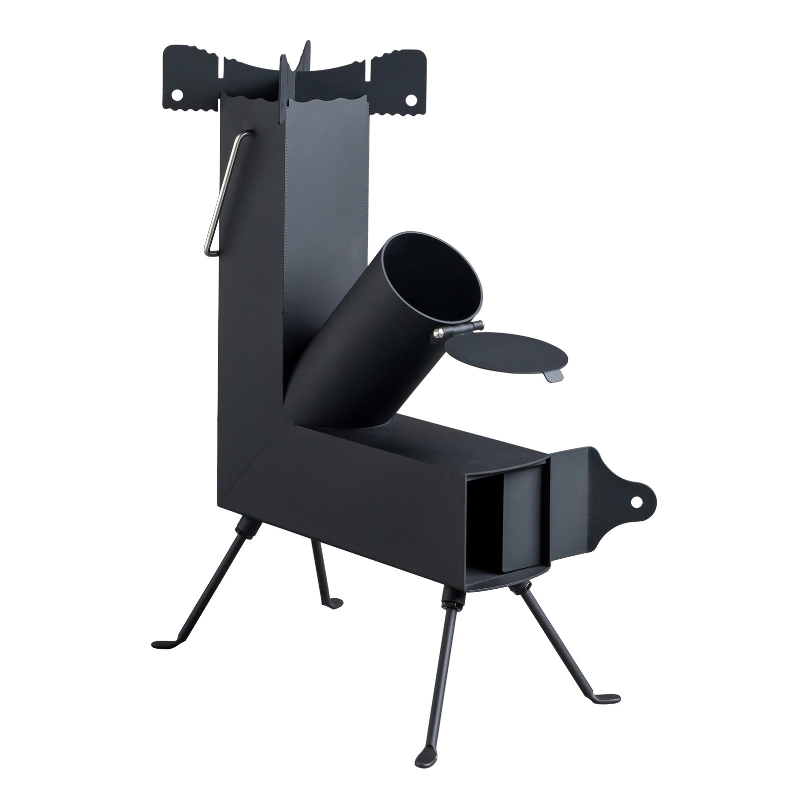 Portable Rocket Stove Wood Burning Camping Tent Heater Survival Cooking Stove