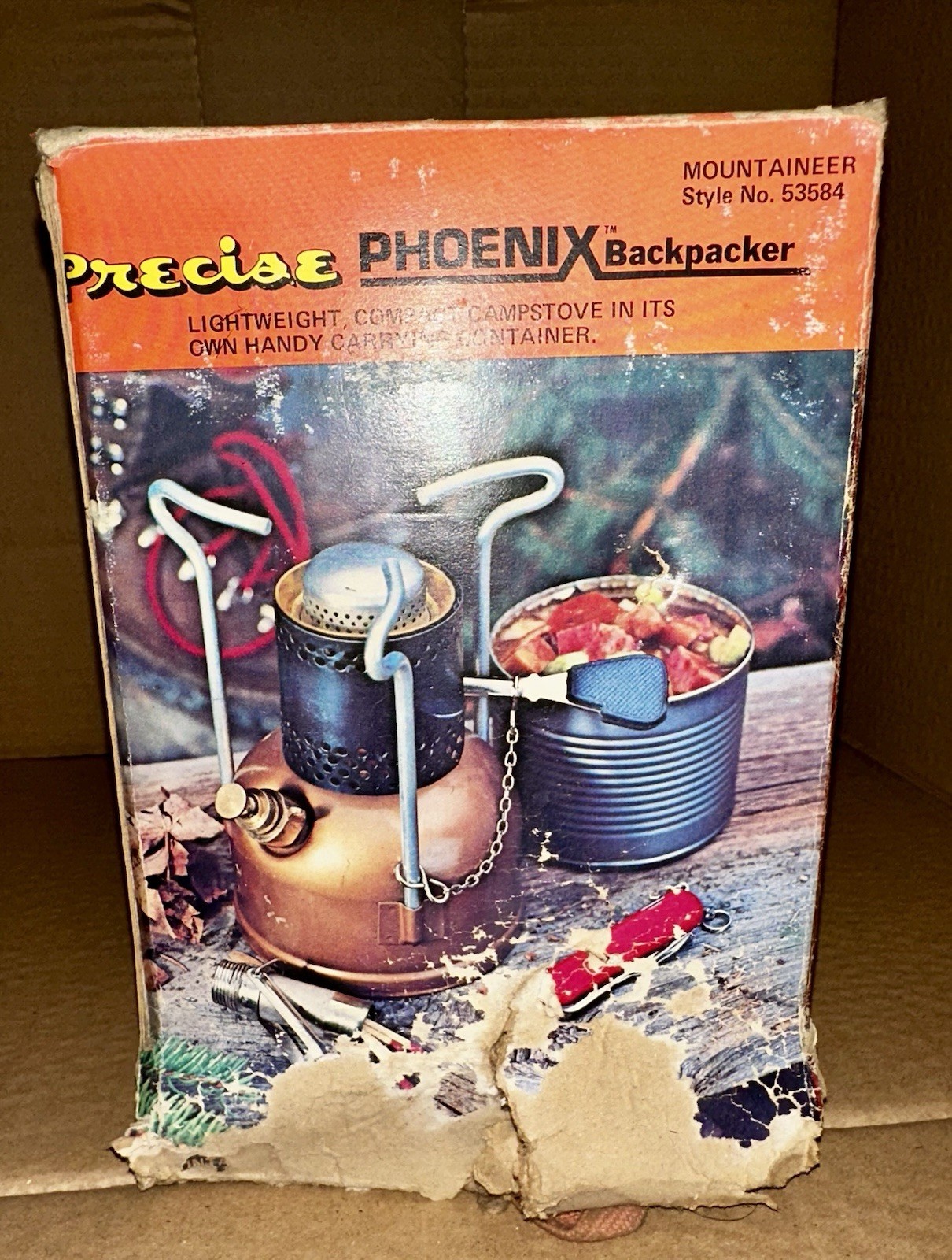Precise Phoenix Backpacker 1-Burner Gas Camp Stove Portable w/ Case & Tools