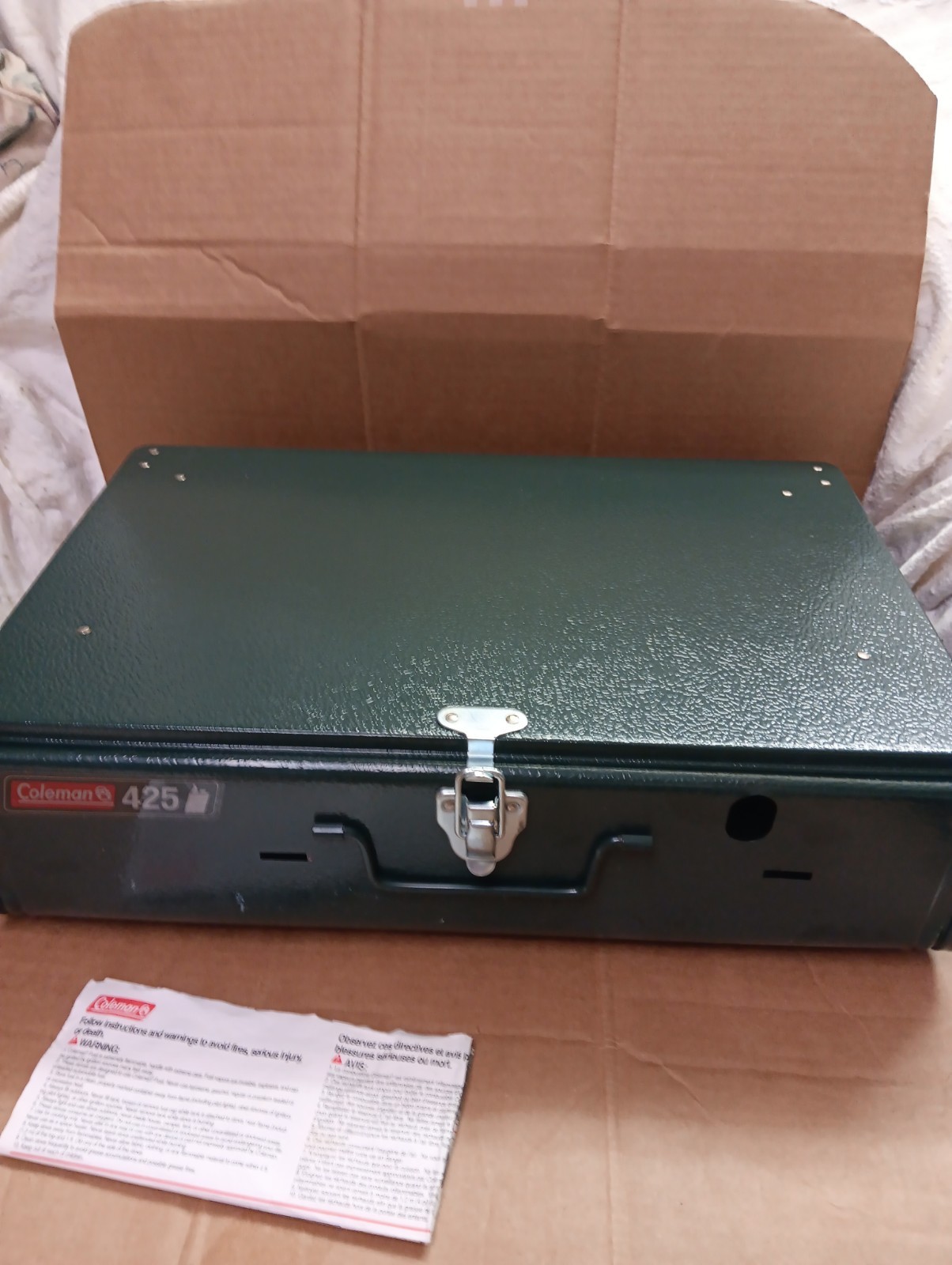 1999 Coleman 425 Two Burner Gas Camp Stove Model 425F499T EXCELLENT FAST SHIPP