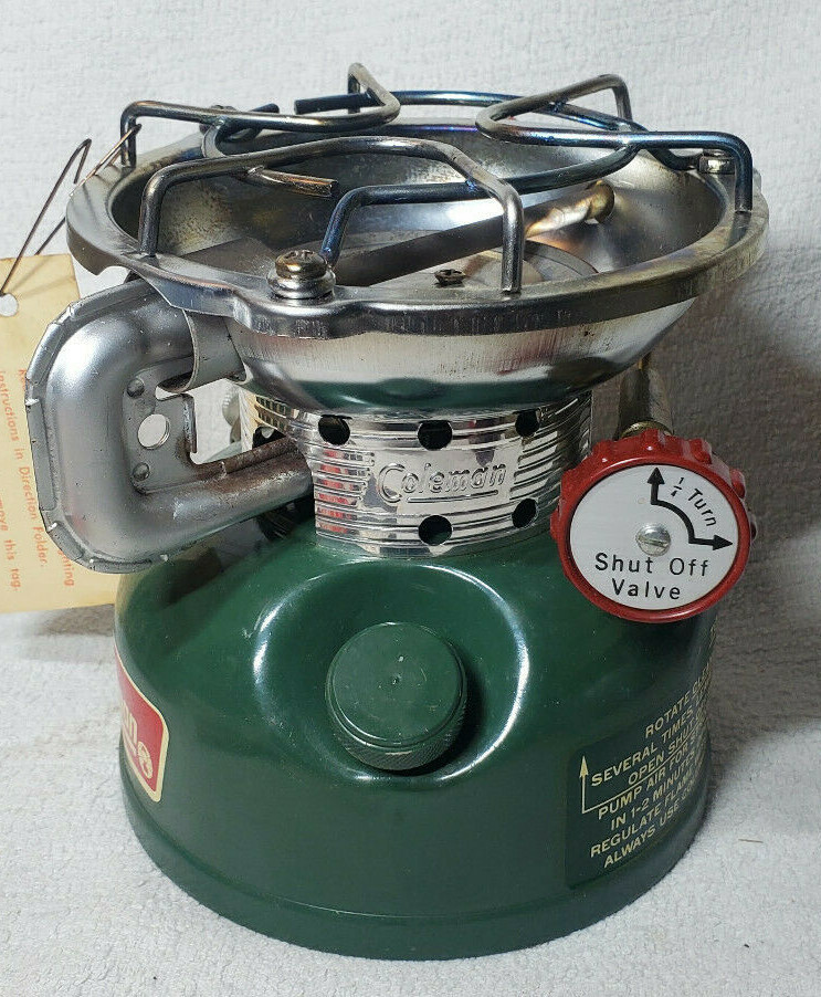 VTG 1971 COLEMAN 502-700 SPORTSTER SINGLE BURNER CAMP COOKING STOVE 11/71 & BOX