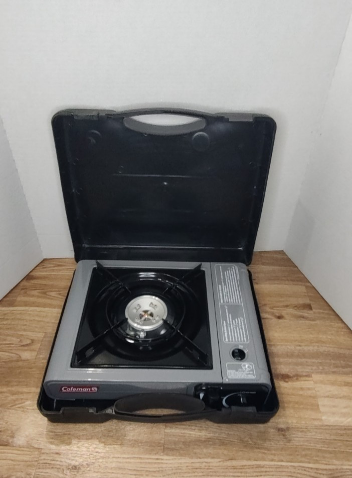 Coleman Portable 1-Burner Butane Gas Stove 2800 Series w/Case, Gray