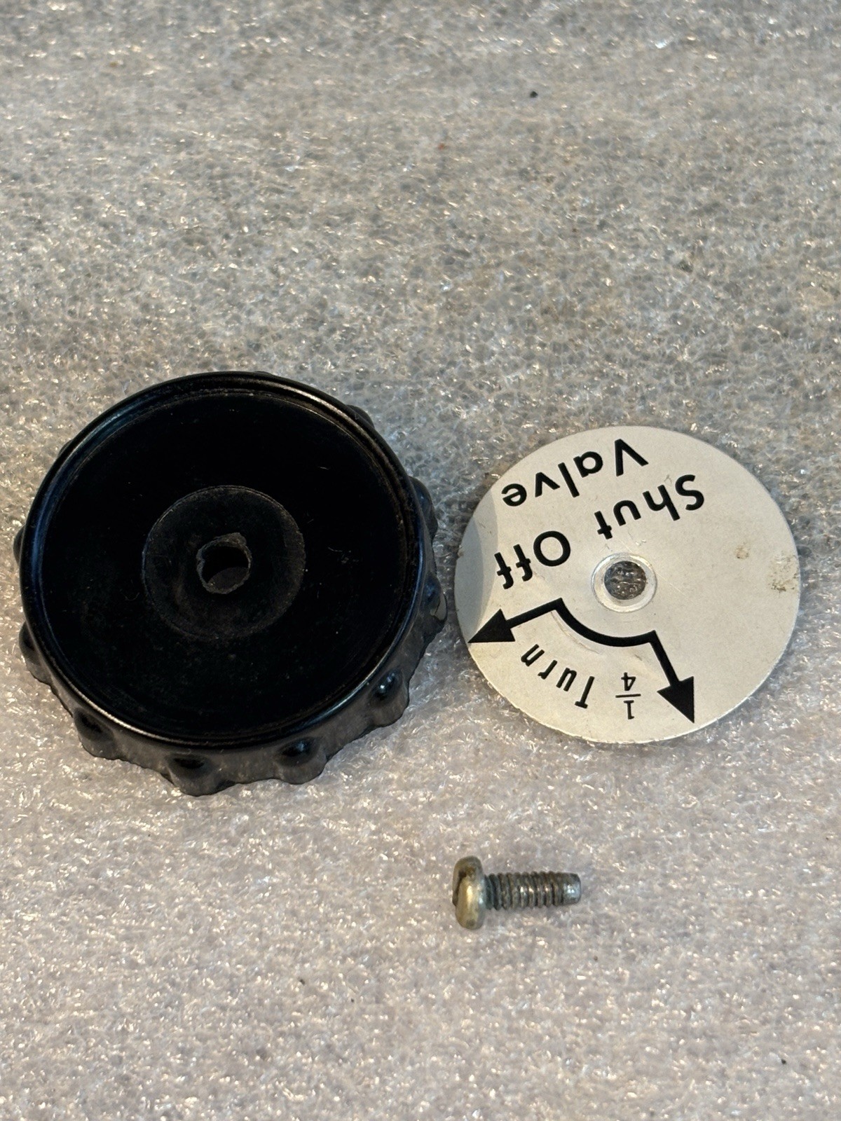 Coleman 502 Stove – Valve Wheel Directional Disk and Screw – Lightly Used