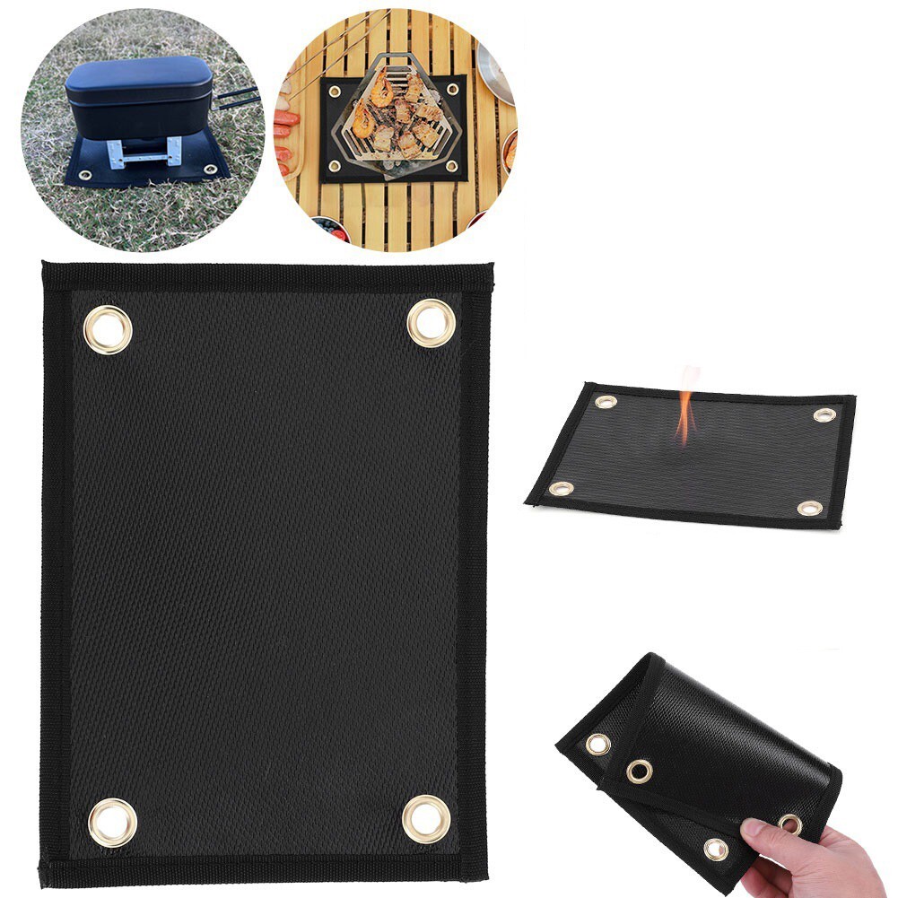 1 X Stove Fireproof Mat 8.2*6.0inch For Small Alcohol Stoves, Wood Stoves -New