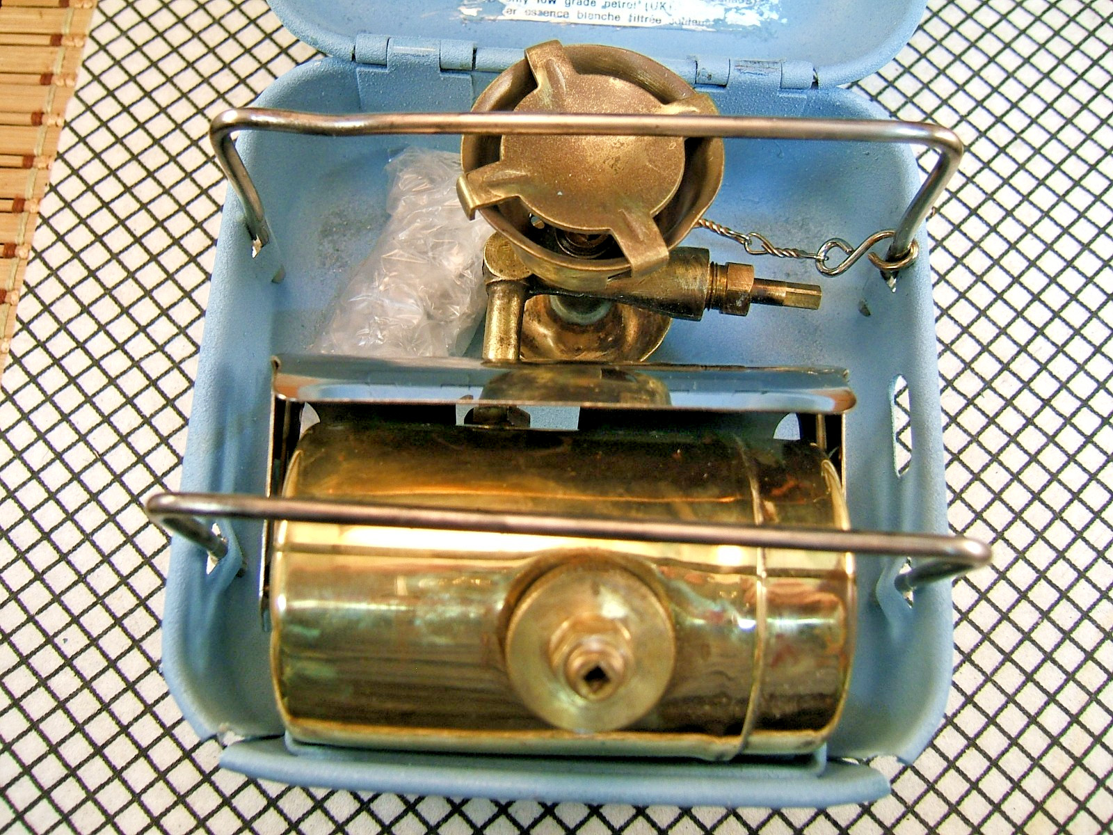 OPTIMUS 8R SWEDEN MADE GASOLINE FUELED SINGLE BURNER BACKPACKING CAMP COOK STOVE