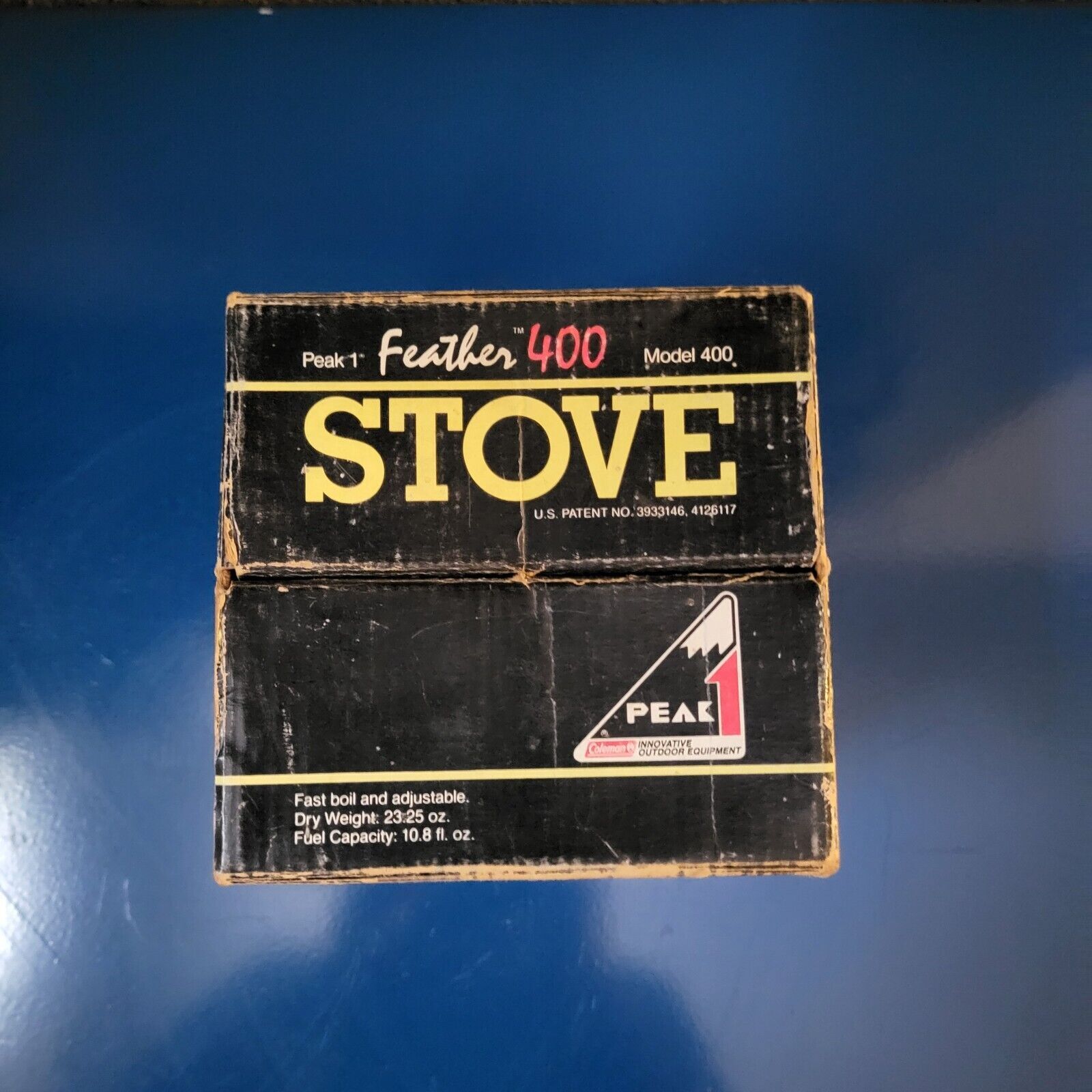 Coleman PEAK 1 Feather 400B Single Burner Camp stove. New Pump Cup, TESTED.8/90