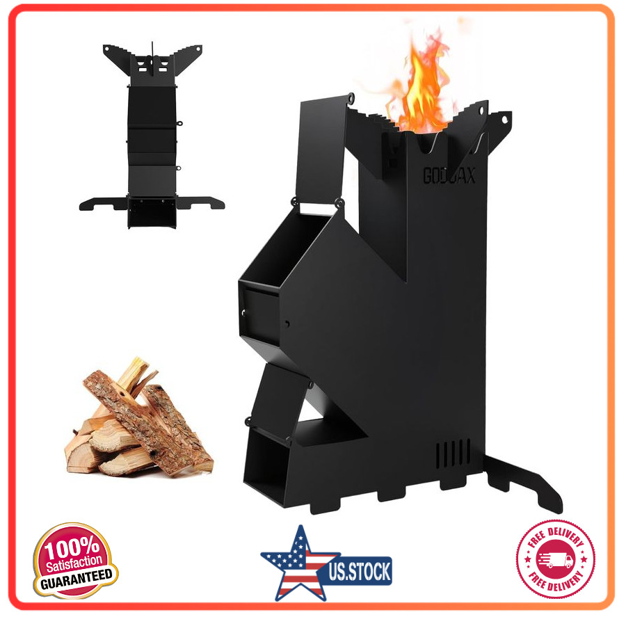 Rocket Stove Rocket Stove for Cooking Portable Wood Mini Burning Stove, Fire …