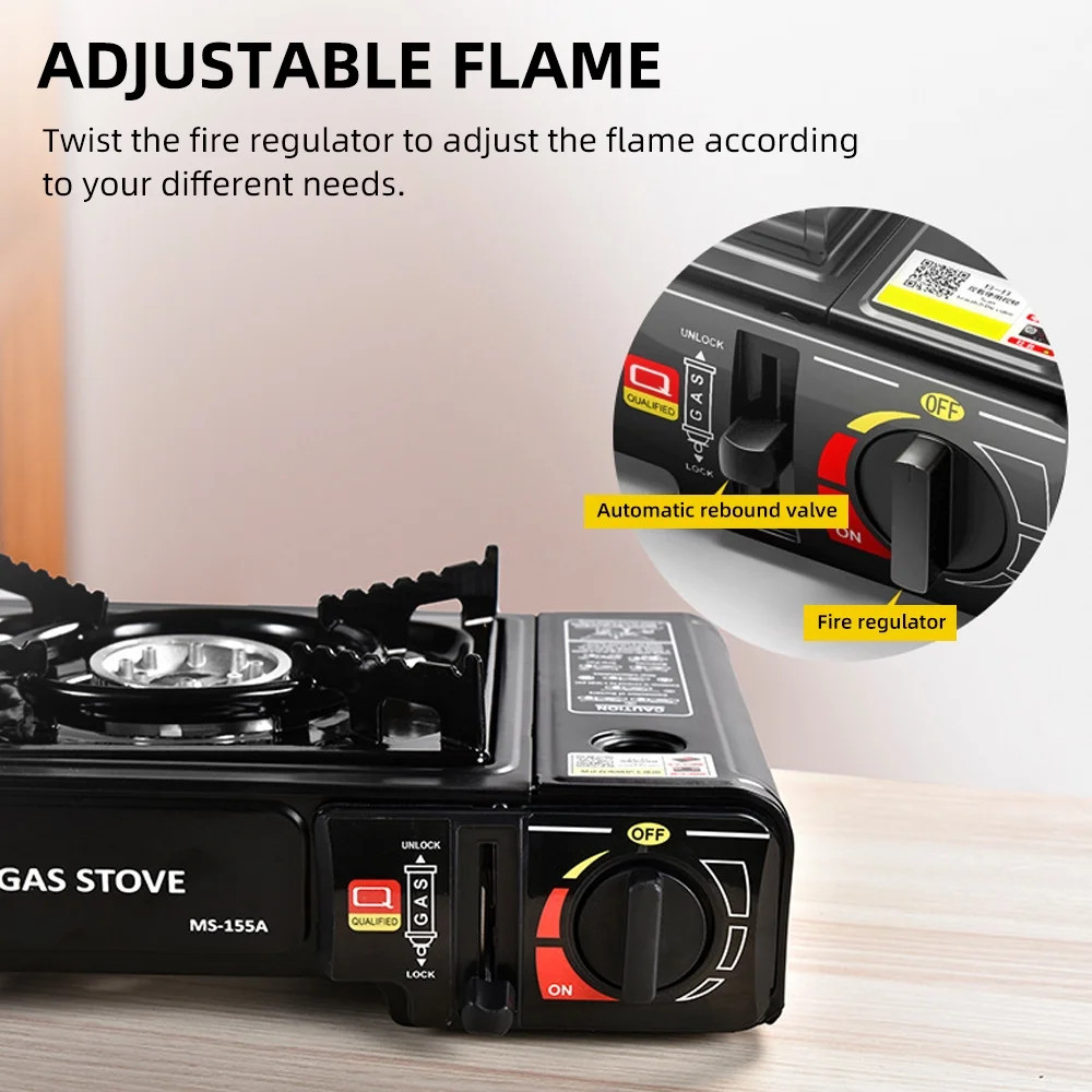 Outdoor Portable Furnace Adjustable Fire 2900W Furnace Lightweight Cooker Unit K
