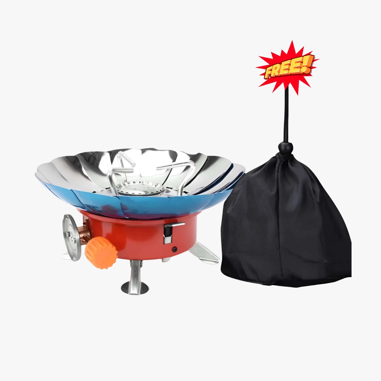 2800W Portable Camping Stove Windproof Gas Burner Fast Heat Compact Hiking Gear