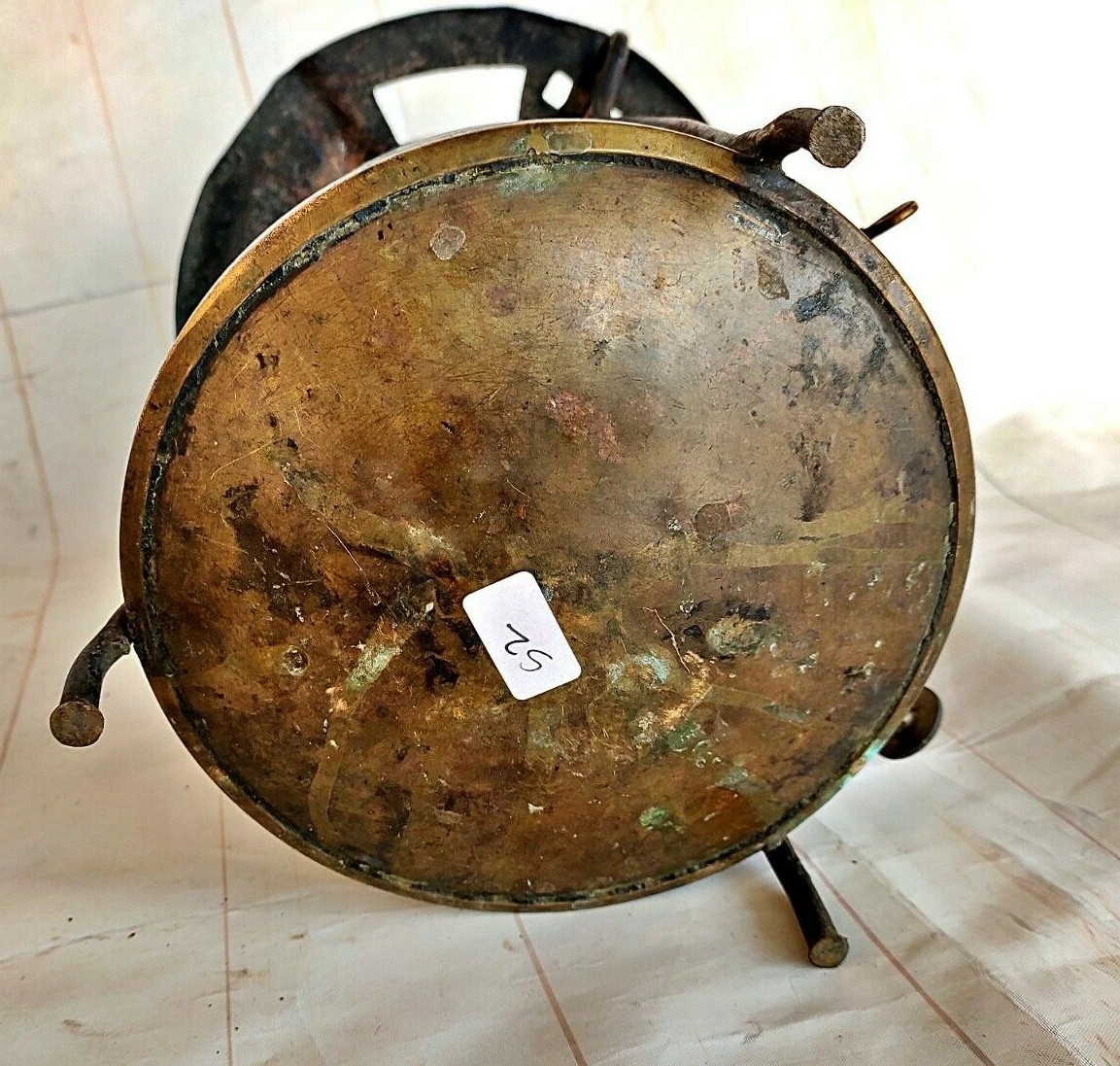 Old Vintage Prabhat No.1 Rare Original Brass Kerosene Camp Stove India S2