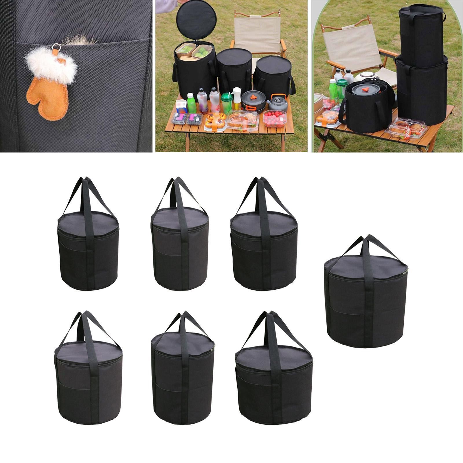 Camp Stove Carry Bag Oxford BBQ Grill Storage for Cooking Kitchen Utensil