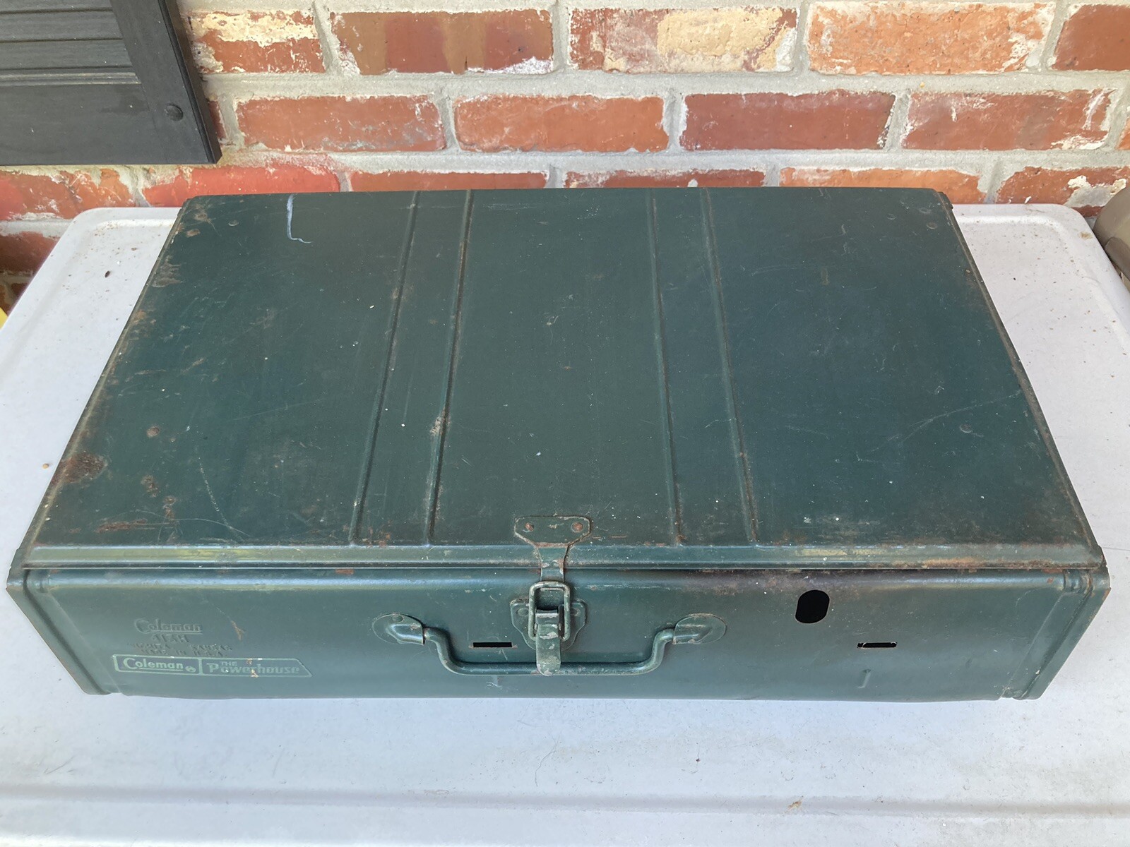 Vintage Coleman Camping Stove 413H 2 Burner Propane Used Untested Made In USA