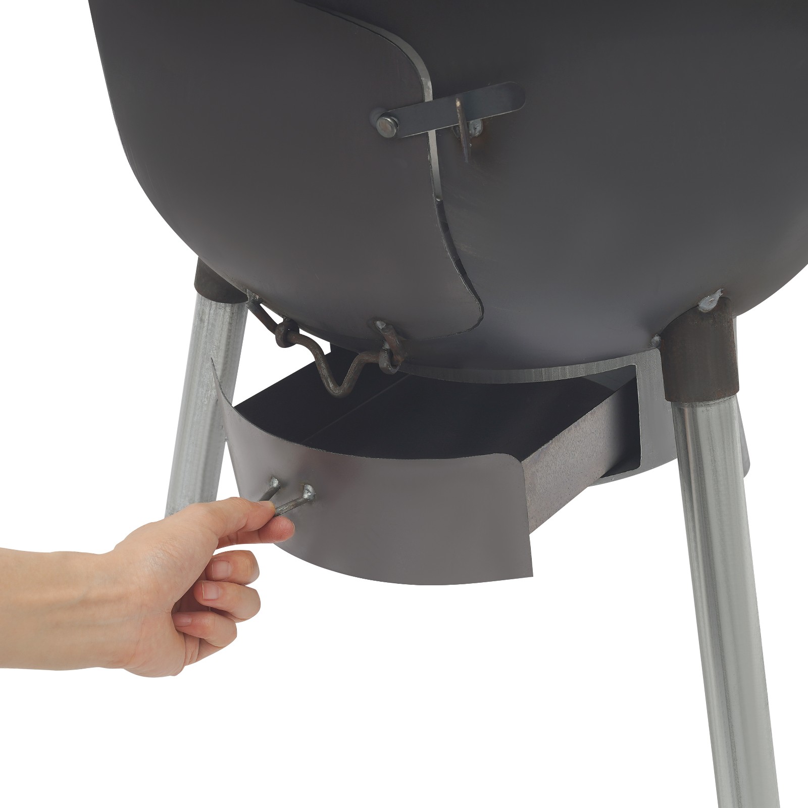 Wood Burning Stove with Grill Rack Charcoal Grill Camping Rocket Stove Outdoor