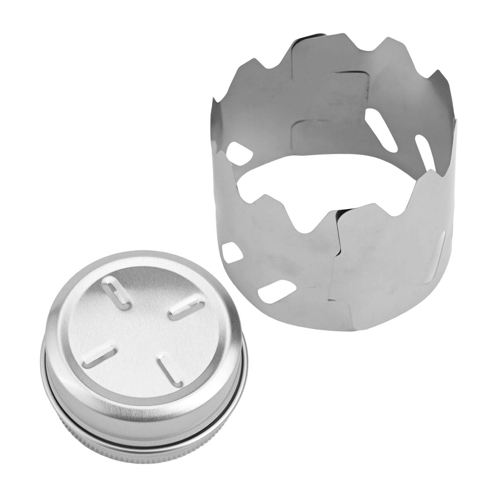 Backpacking Alcohol Stove Windshield with Fire Cover for Hiking and Picnics