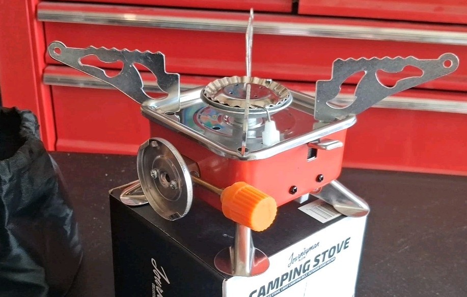 Journeyman Portable Camping Gas Stove Butane Cooking Equipment w/Storage Bag