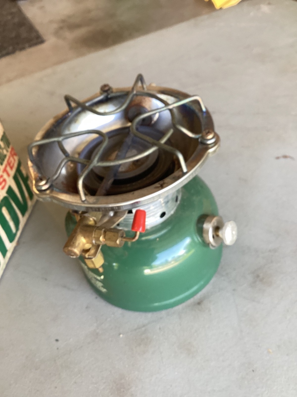 72 Vintage Coleman 502 Camp Stove w/ Box & Used Once Working USA