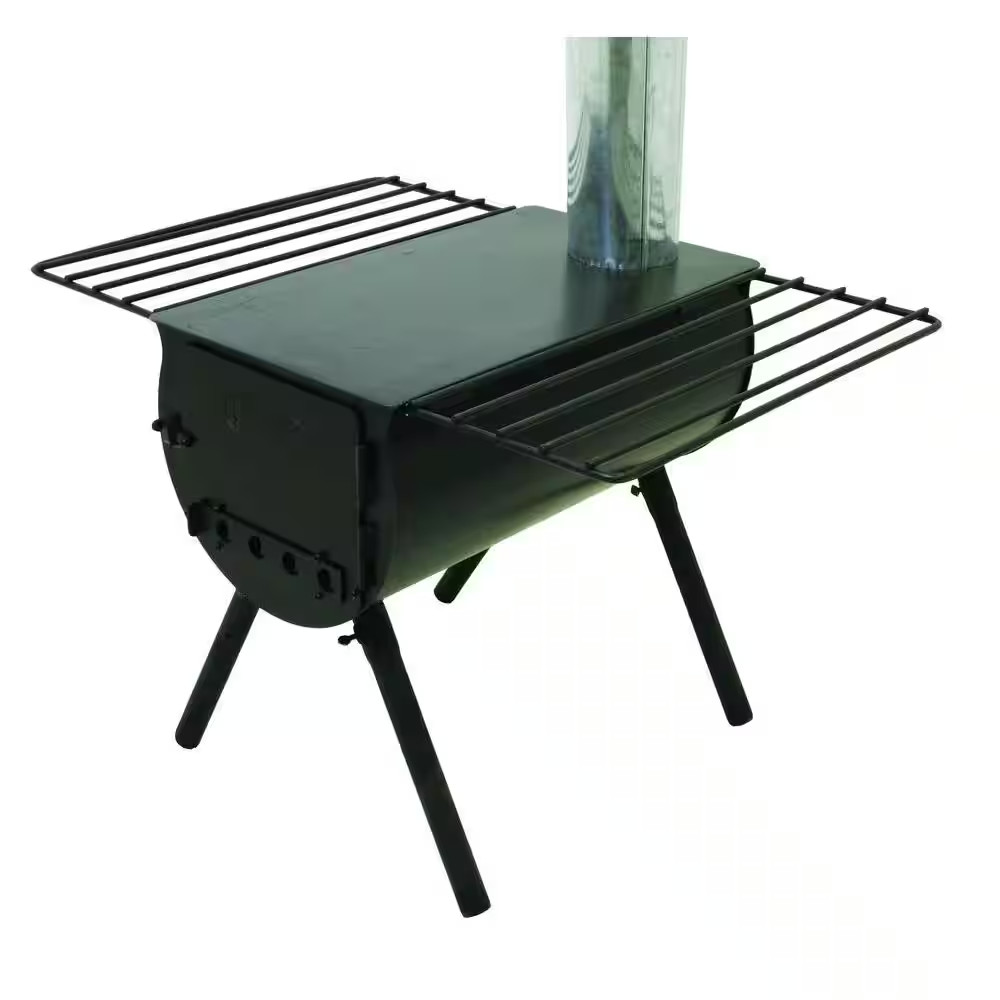 Alpine Heavy Duty Cylinder Stove Outdoor Wood Burning Heater NEW