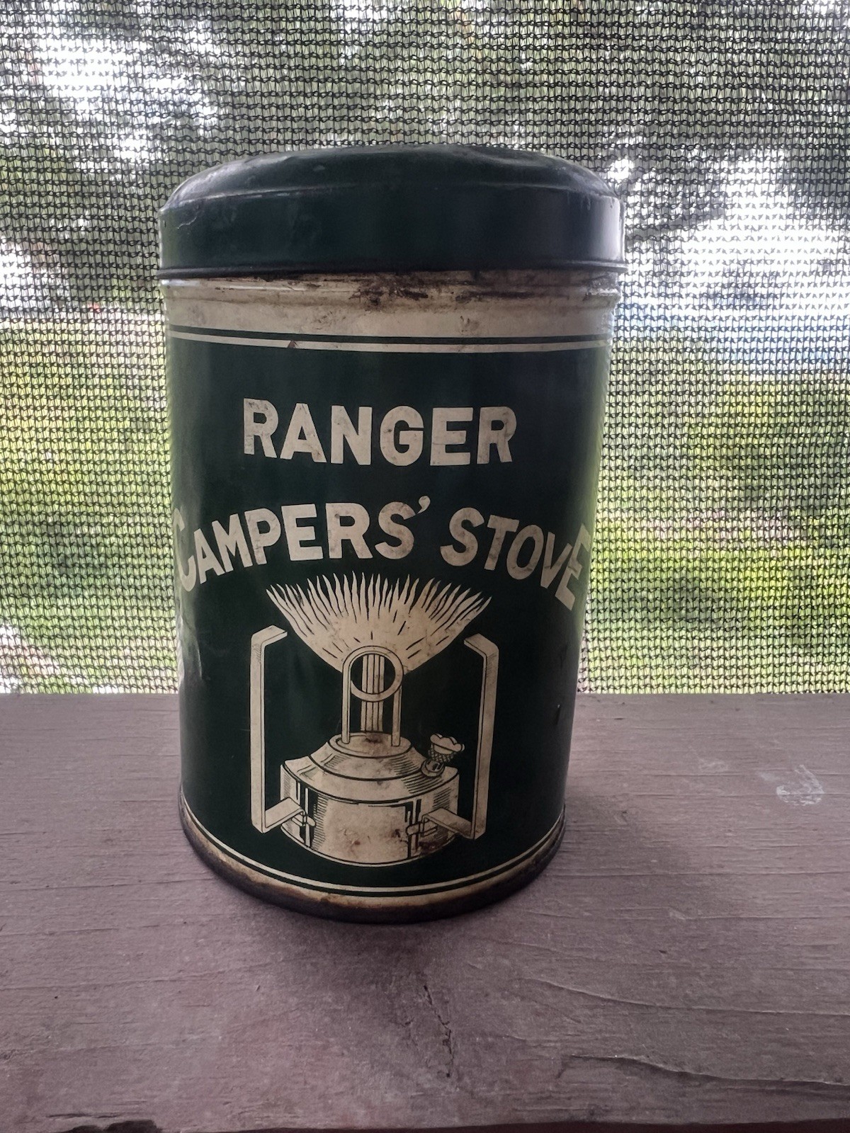 Vintage Ranger Campers’ Stove Green Can 1960’s Handy Gasoline